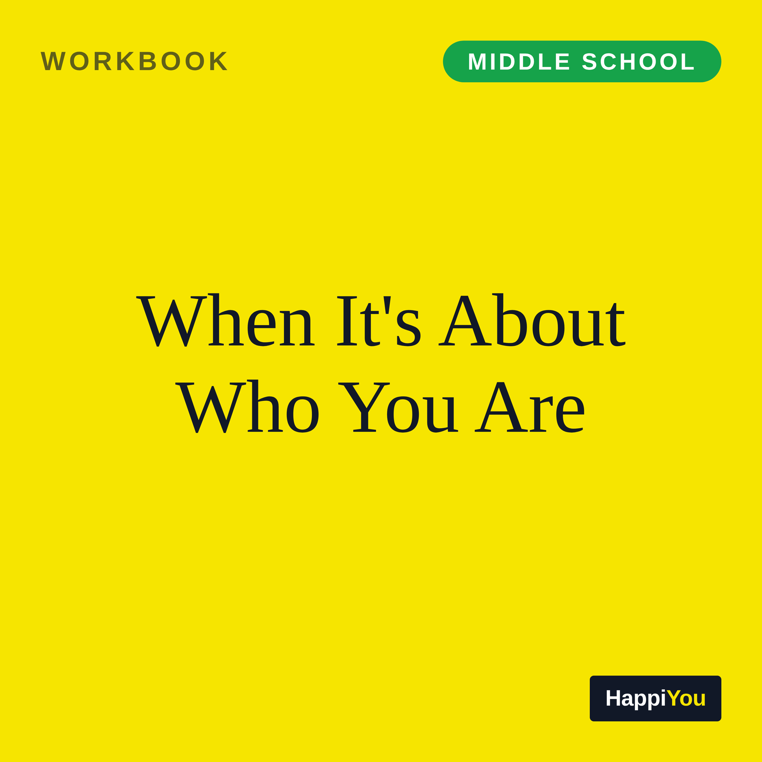 When It's About Who You Are