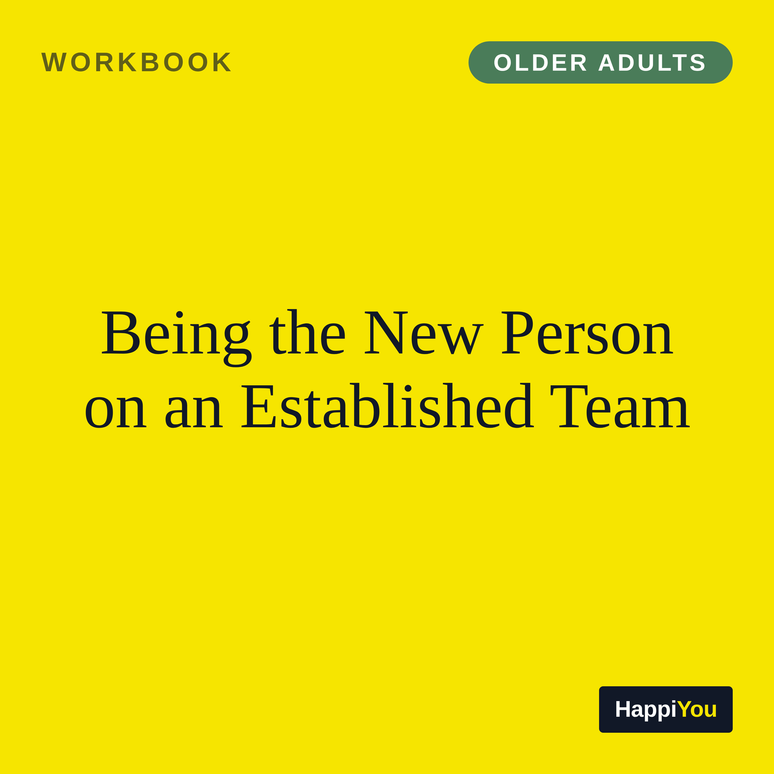 Being the New Person on an Established Team