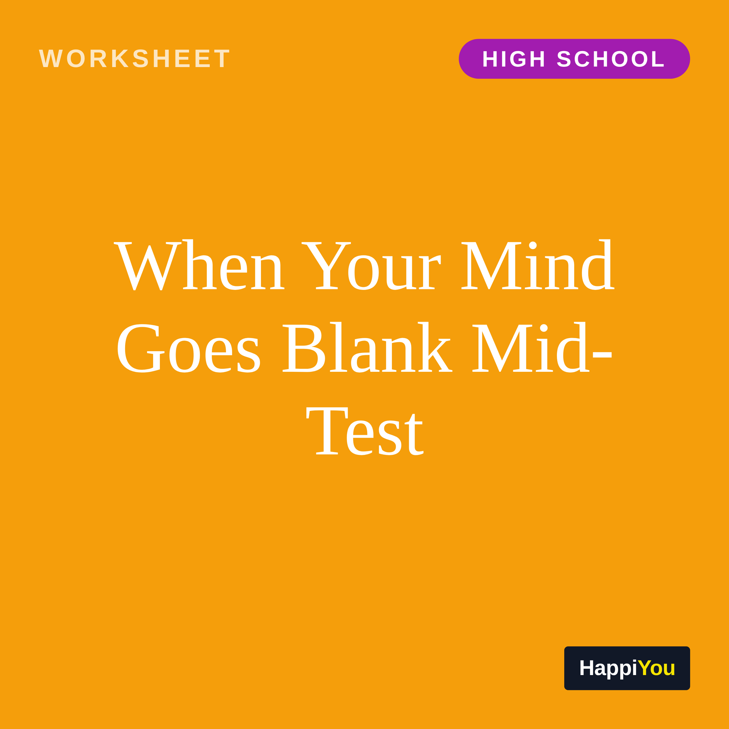 When Your Mind Goes Blank Mid-Test