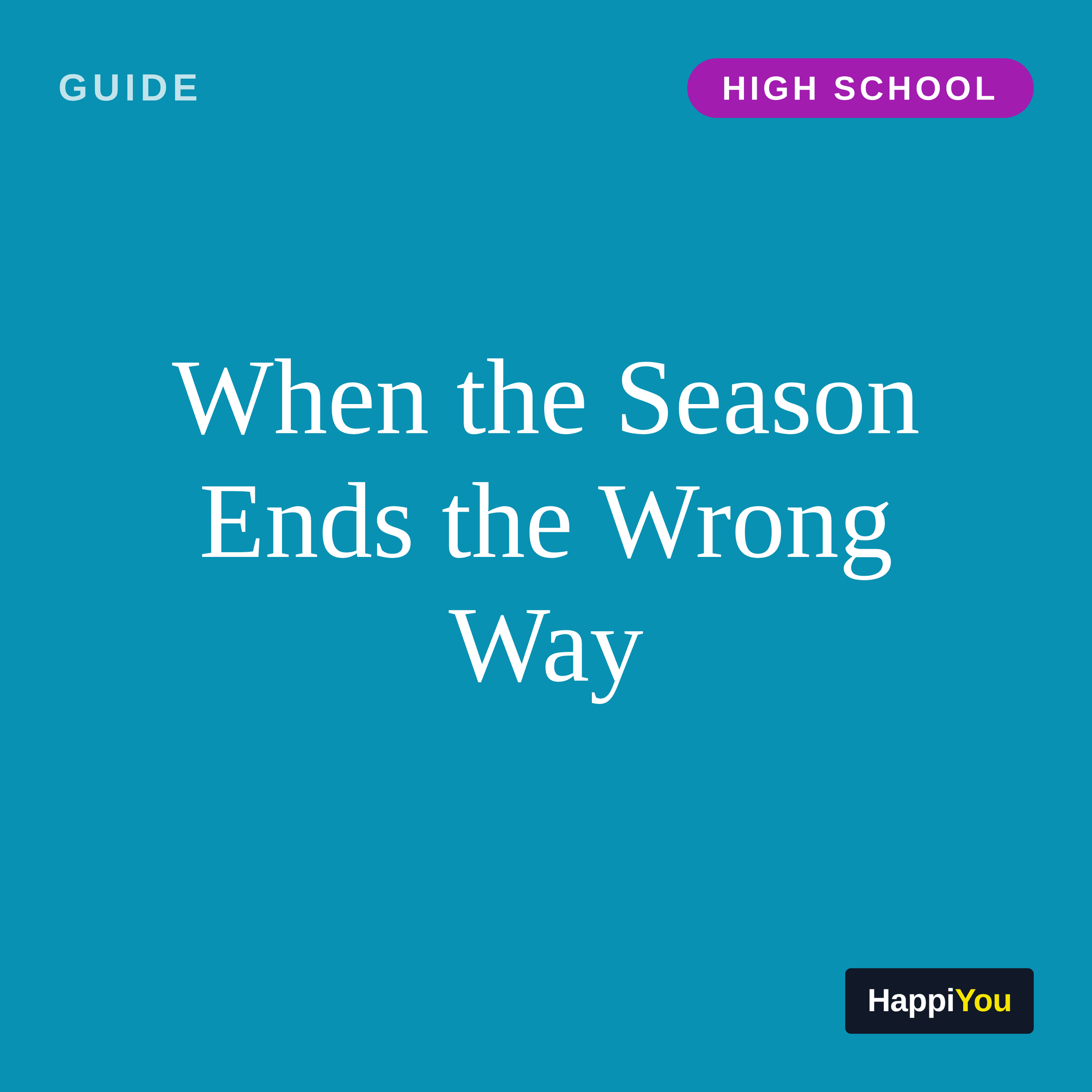 When the Season Ends the Wrong Way