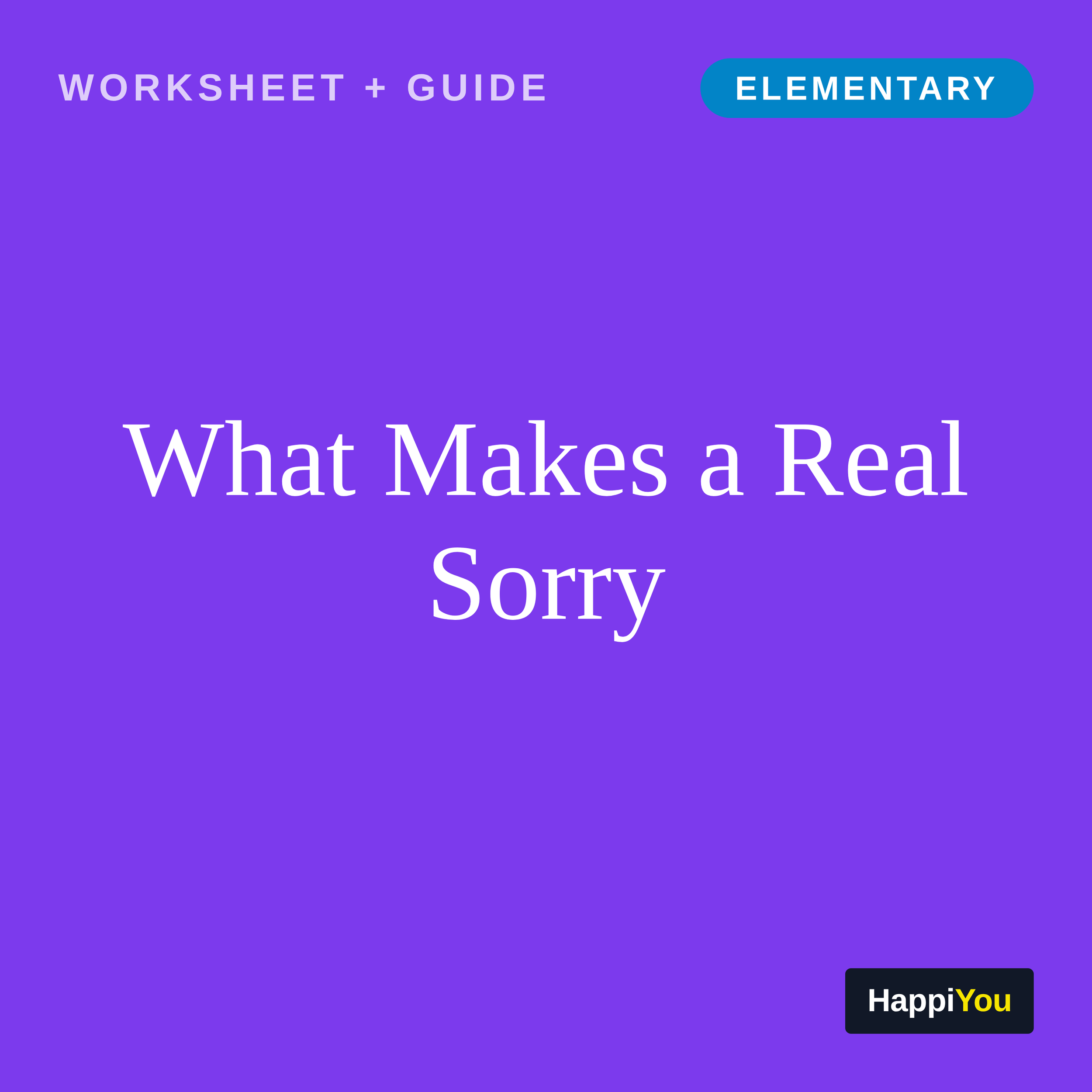 What Makes a Real Sorry