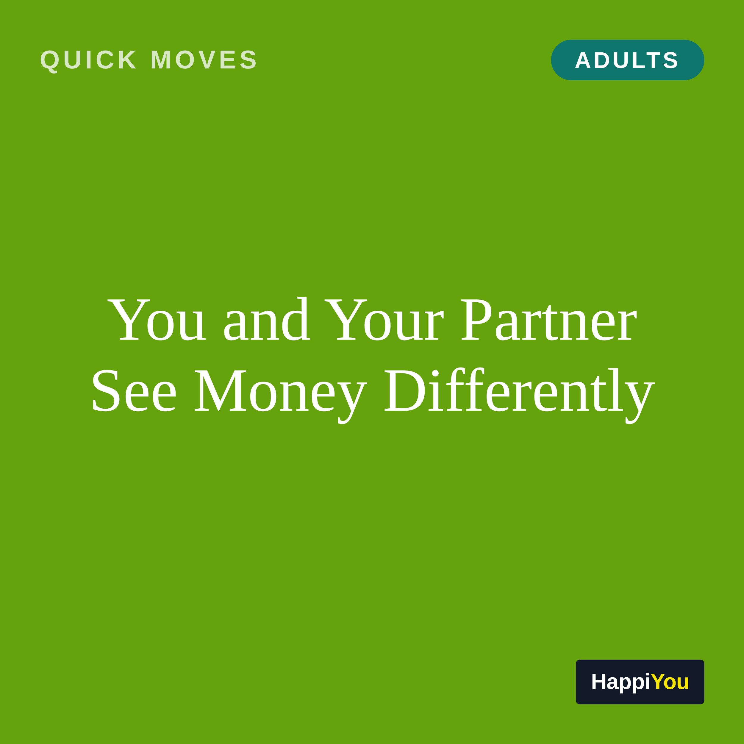 You and Your Partner See Money Differently