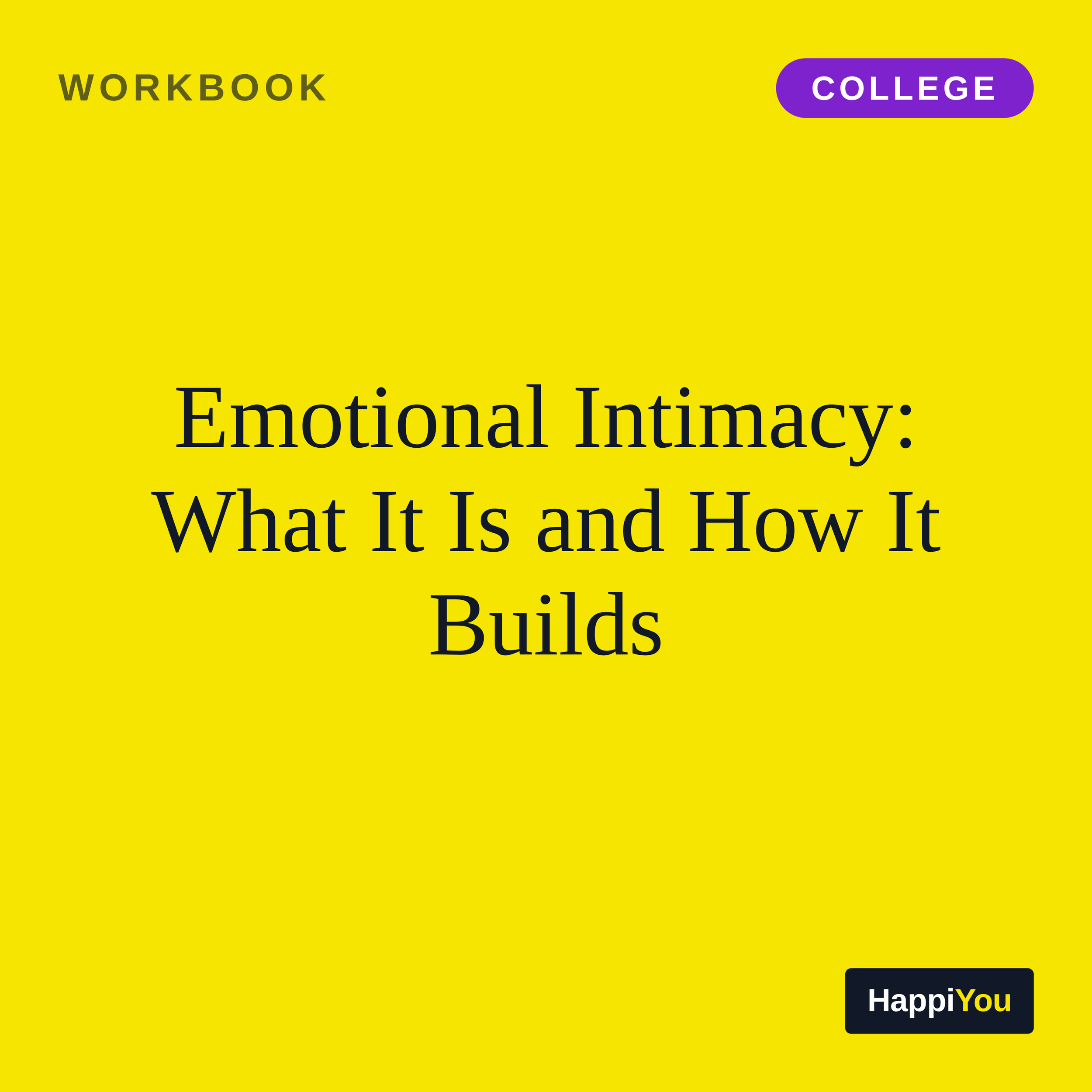 Emotional Intimacy