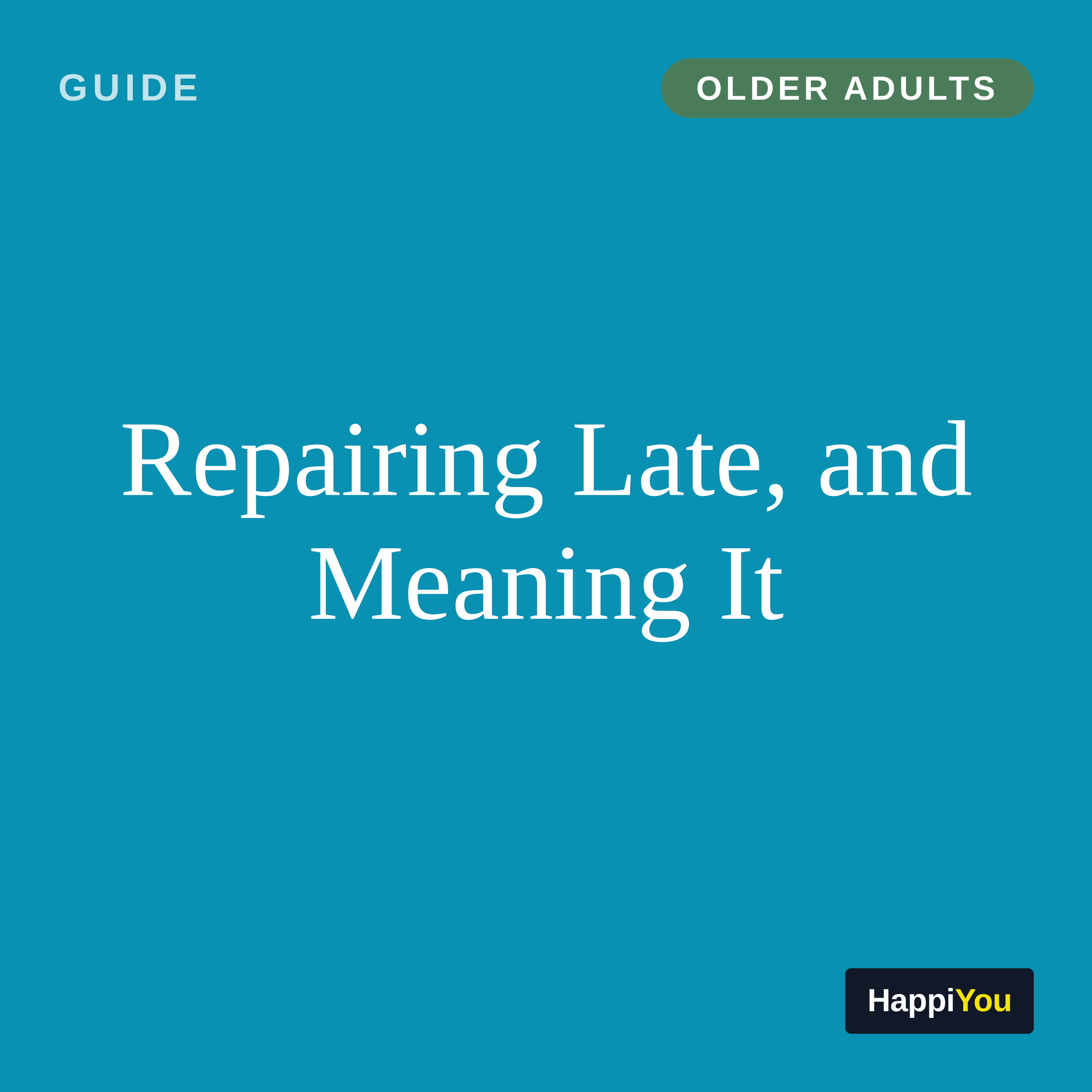 Repairing Late, and Meaning It