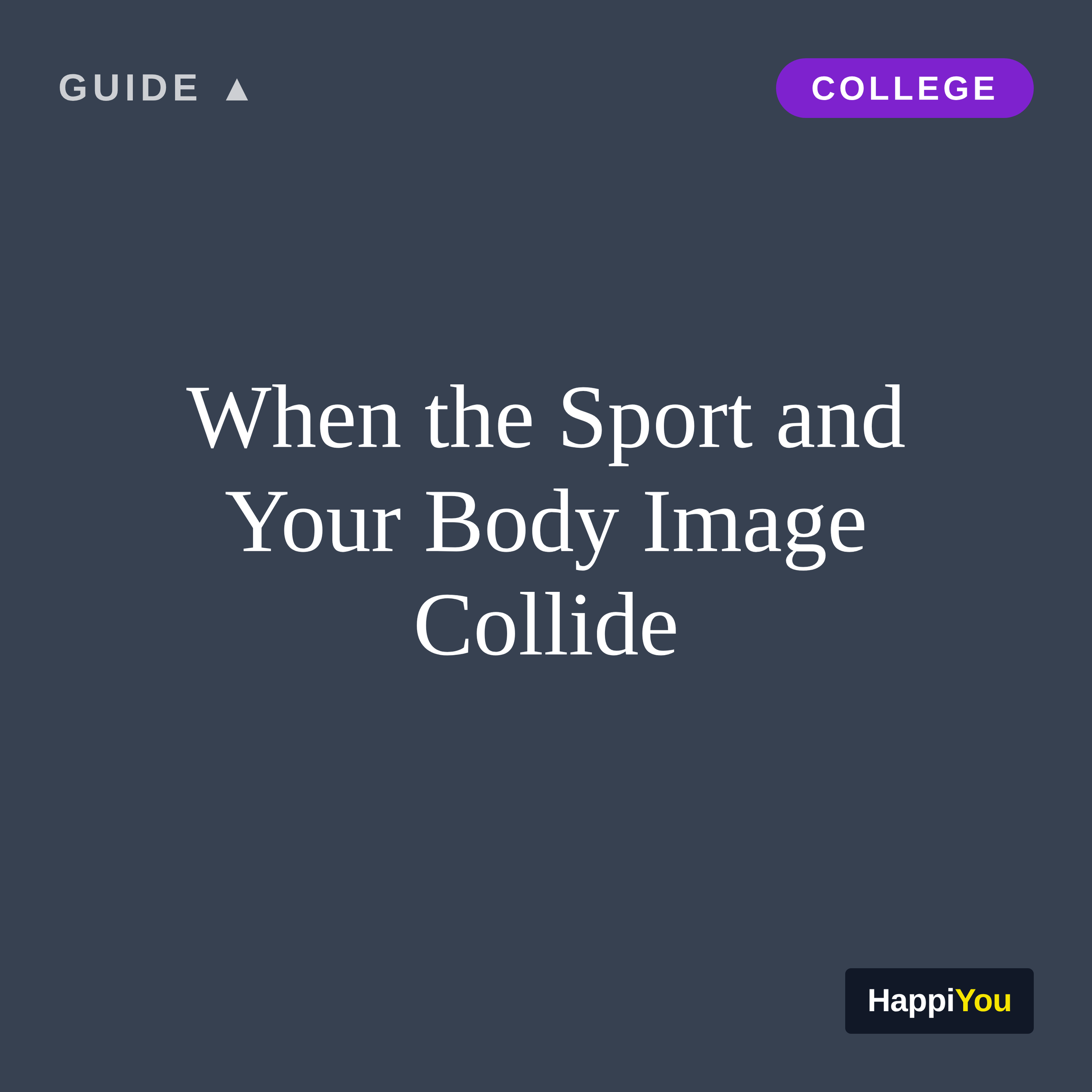 When the Sport and Your Body Image Collide
