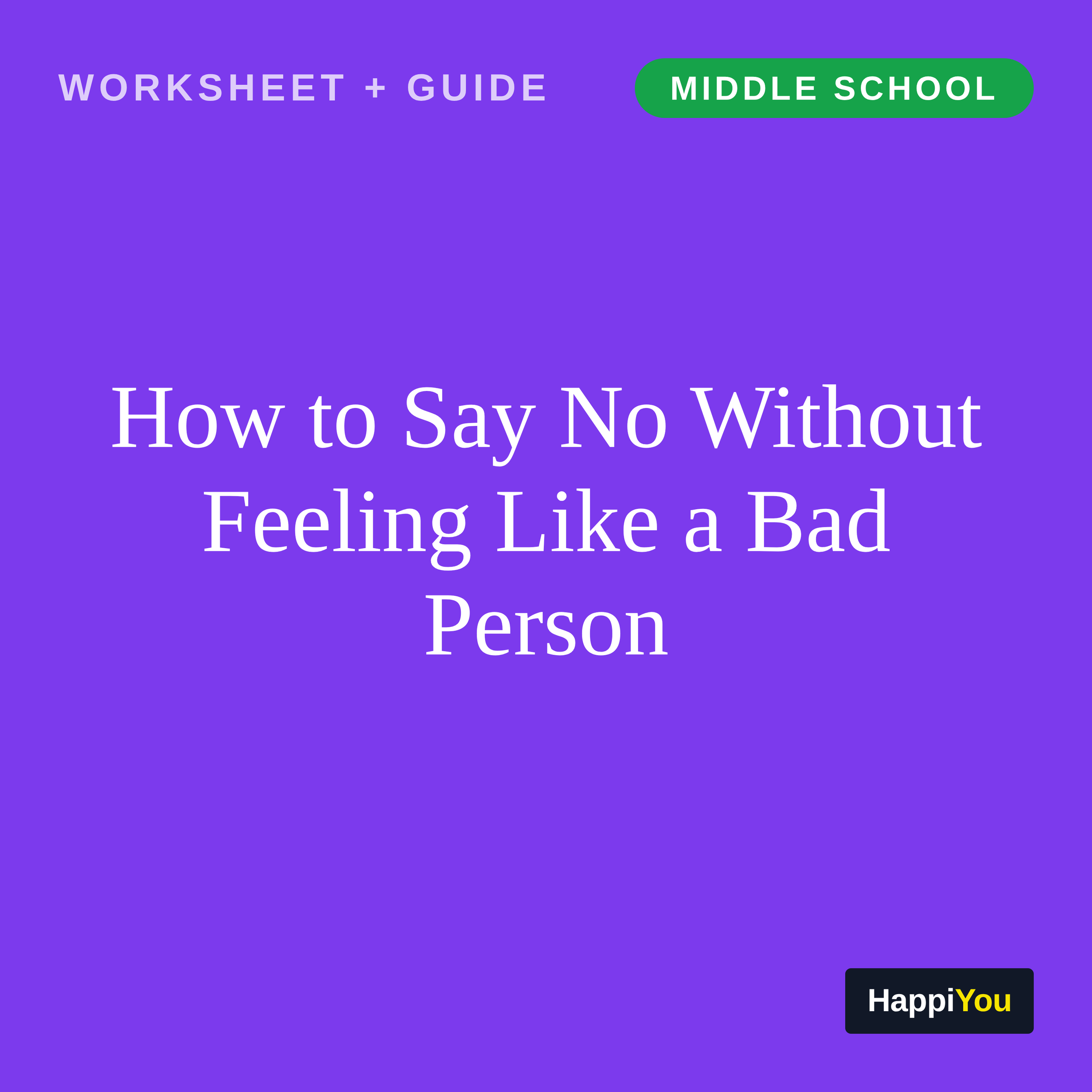 Saying No