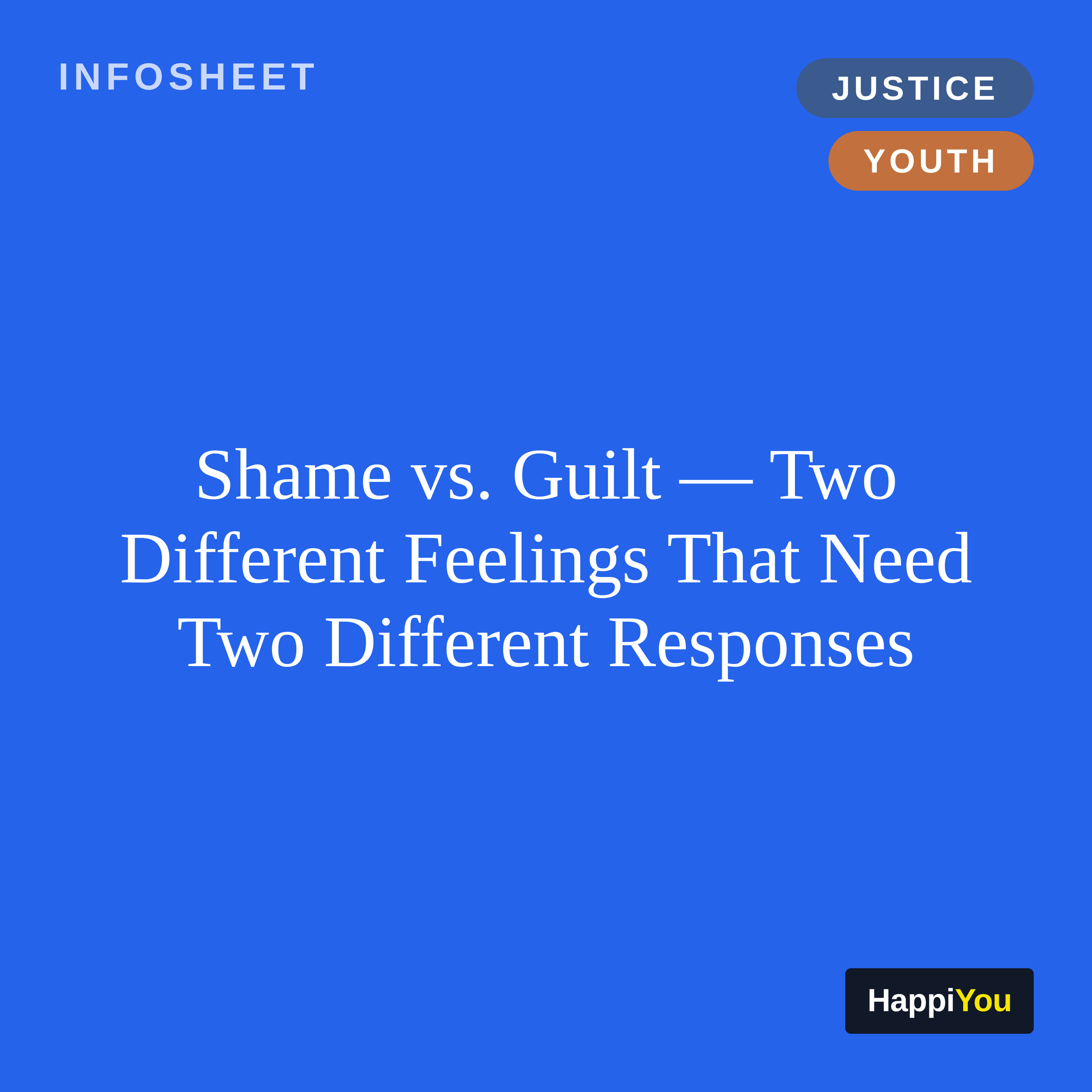 Shame vs. Guilt