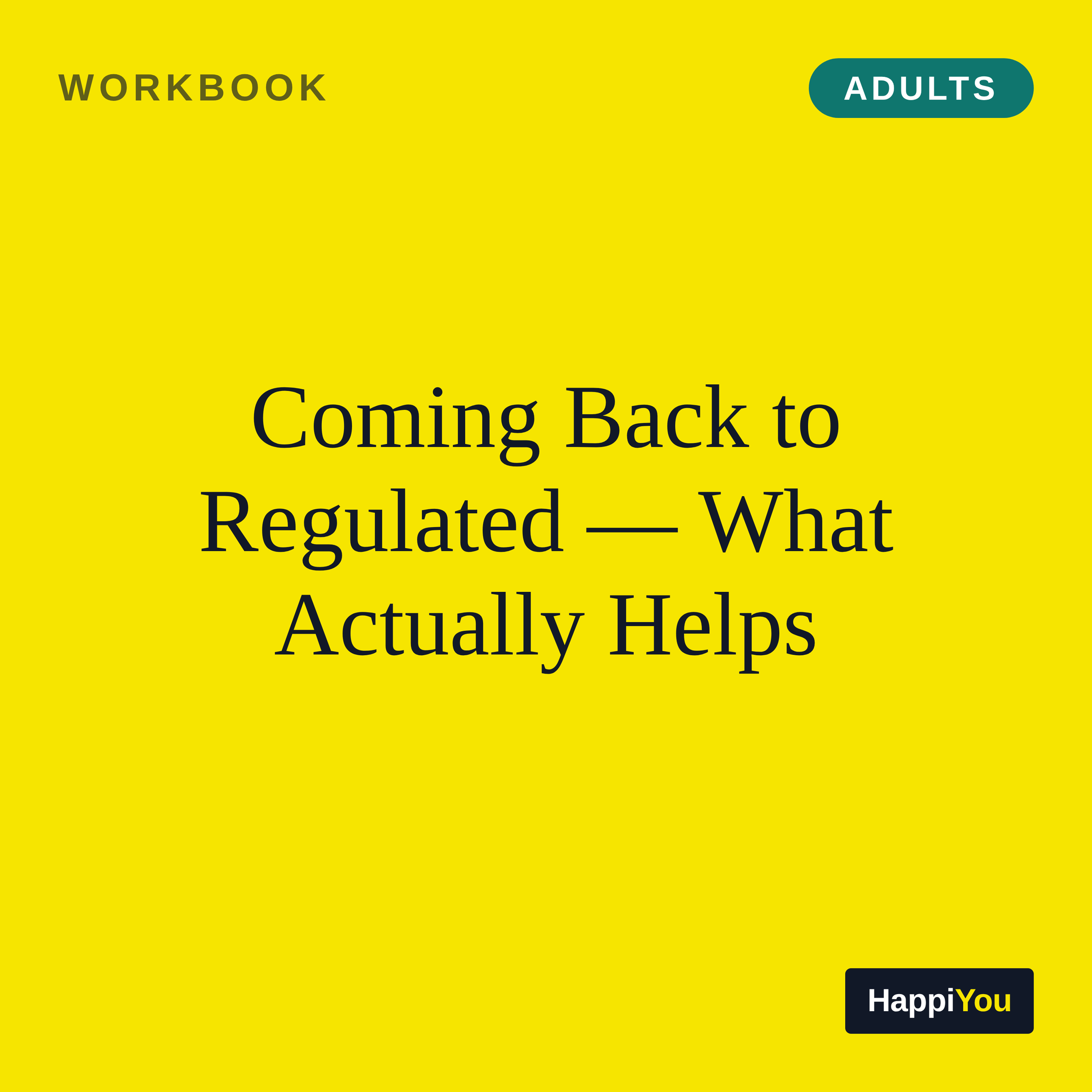 Coming Back to Regulated