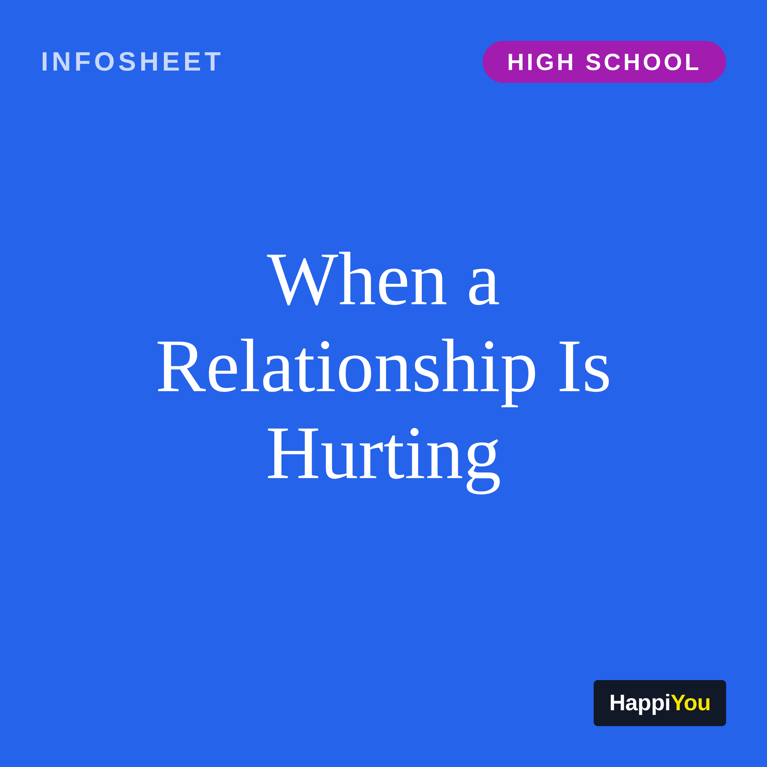 Recognizing When a Relationship Is Harming You