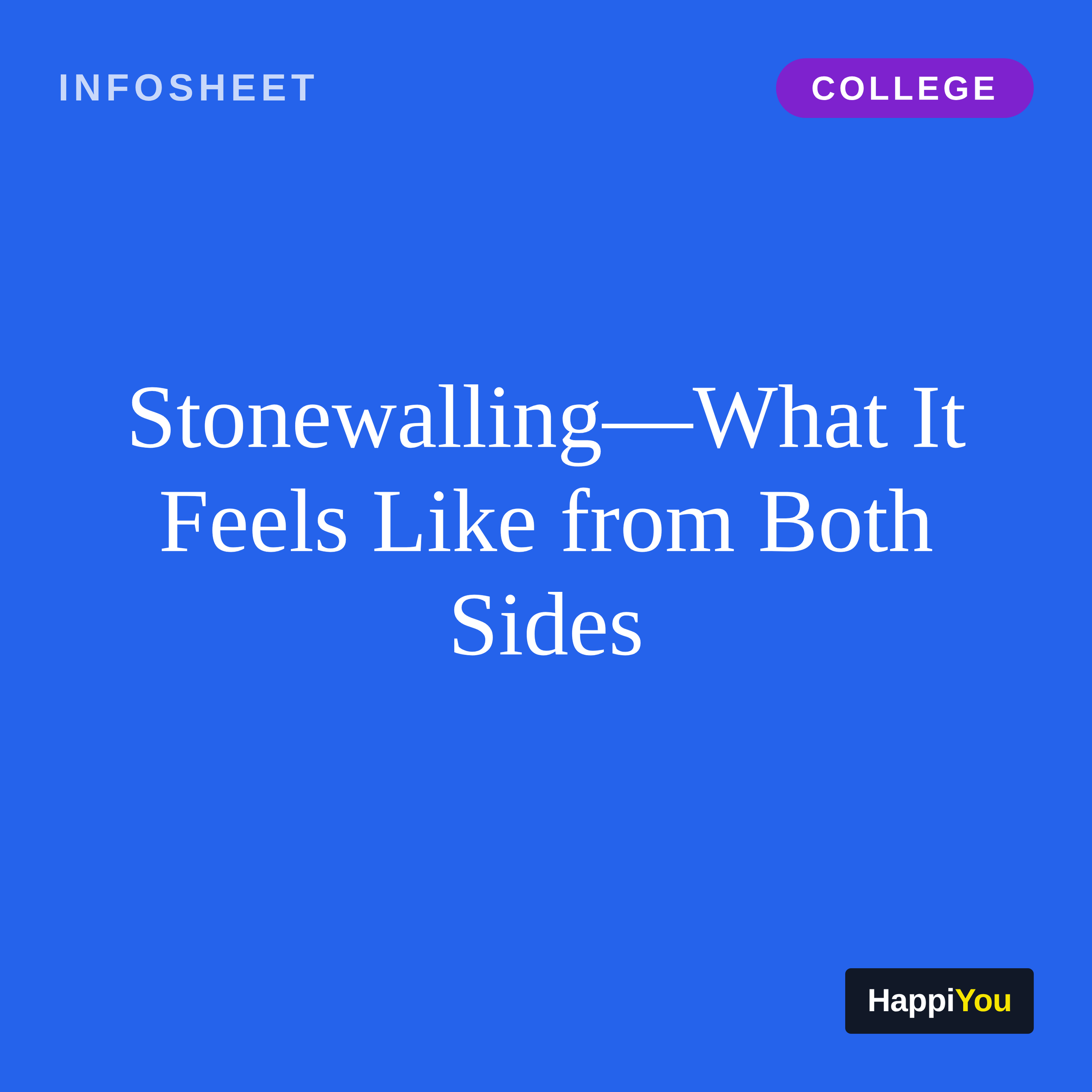Stonewalling
