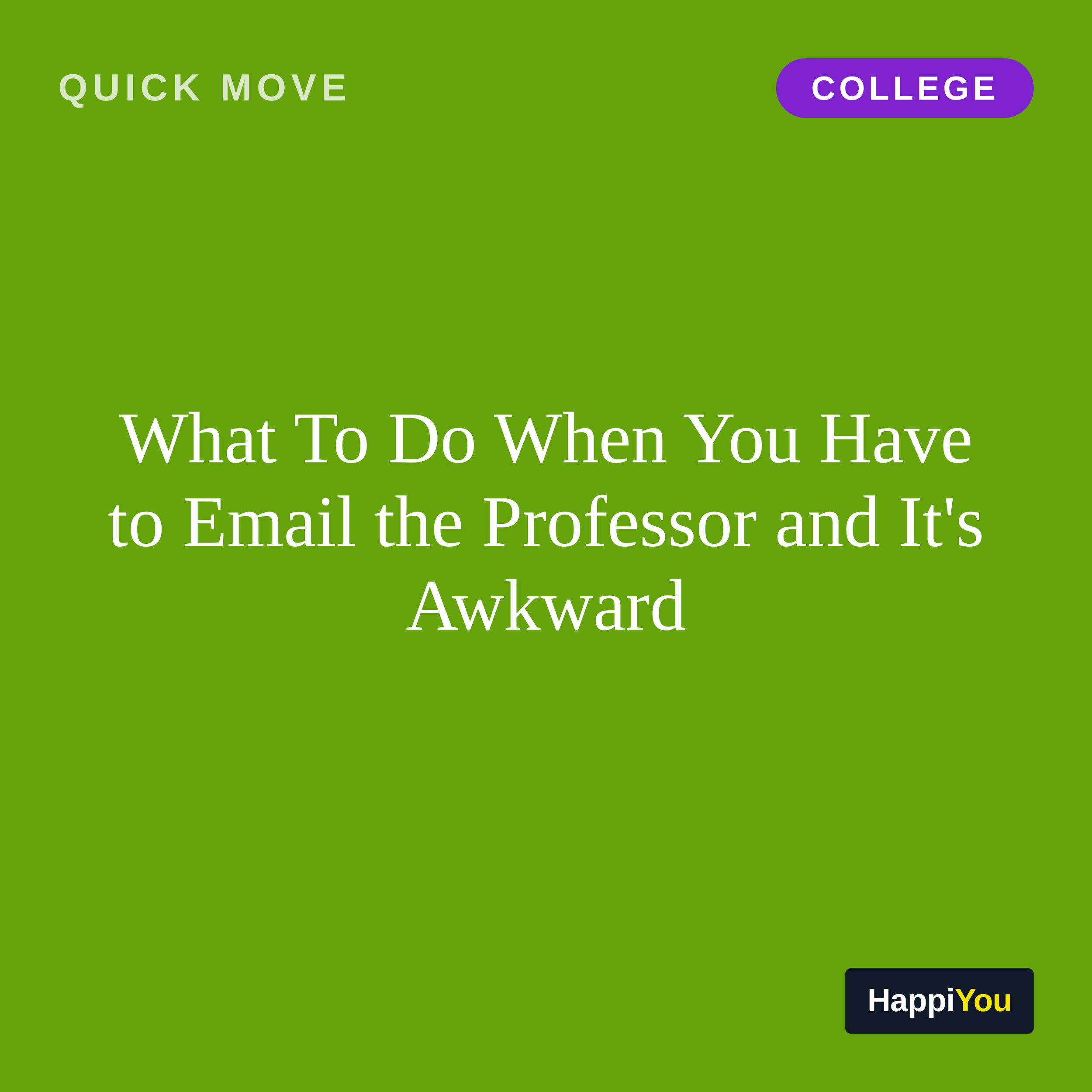 What To Do When You Have to Email the Professor and It's Awkward