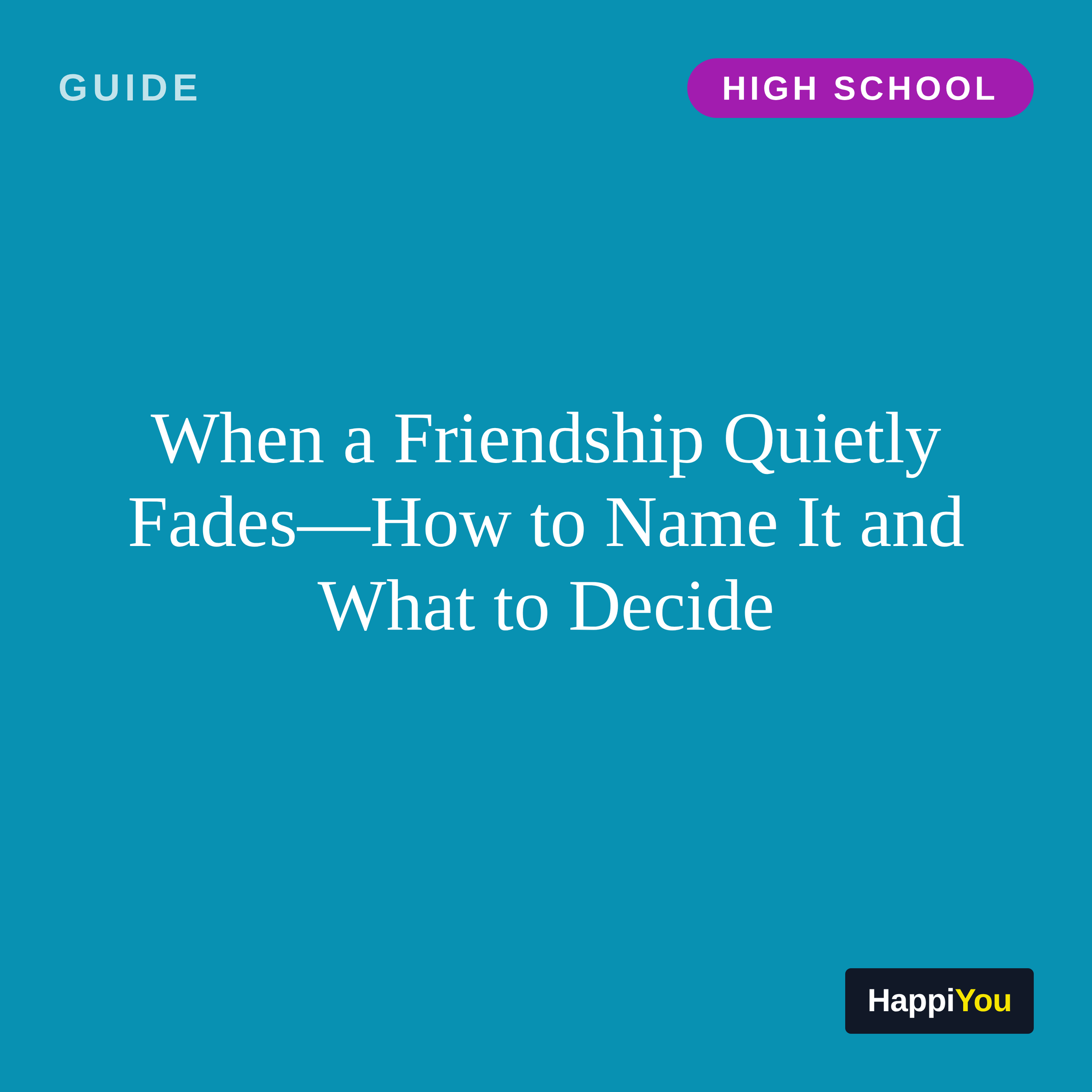 When Friendships Drift