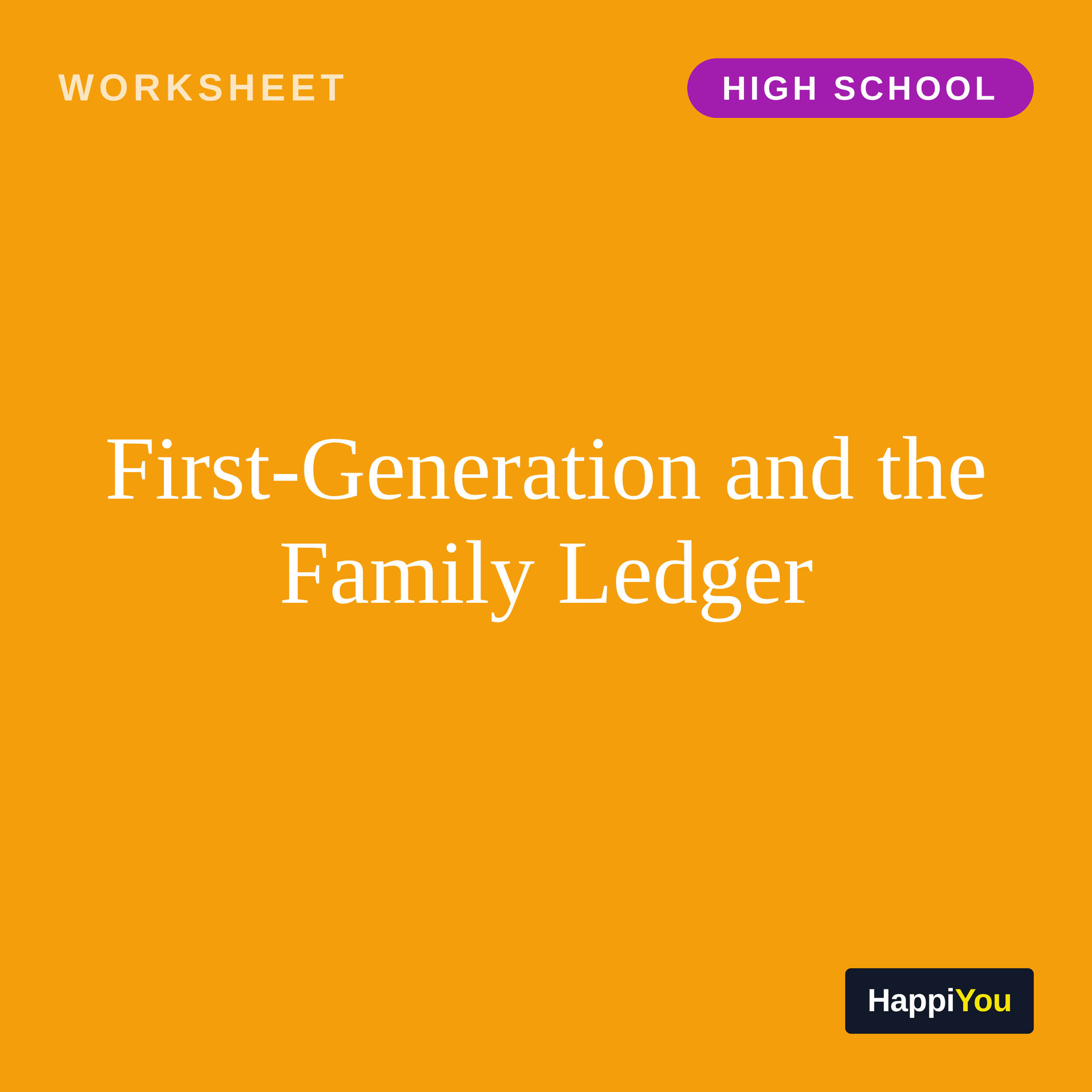 First-Generation and the Family Ledger