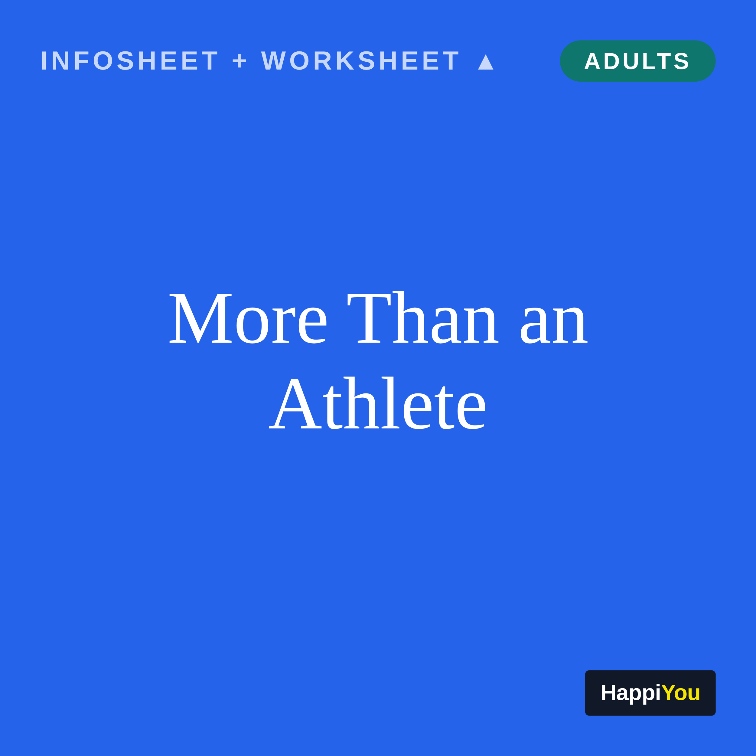 More Than an Athlete