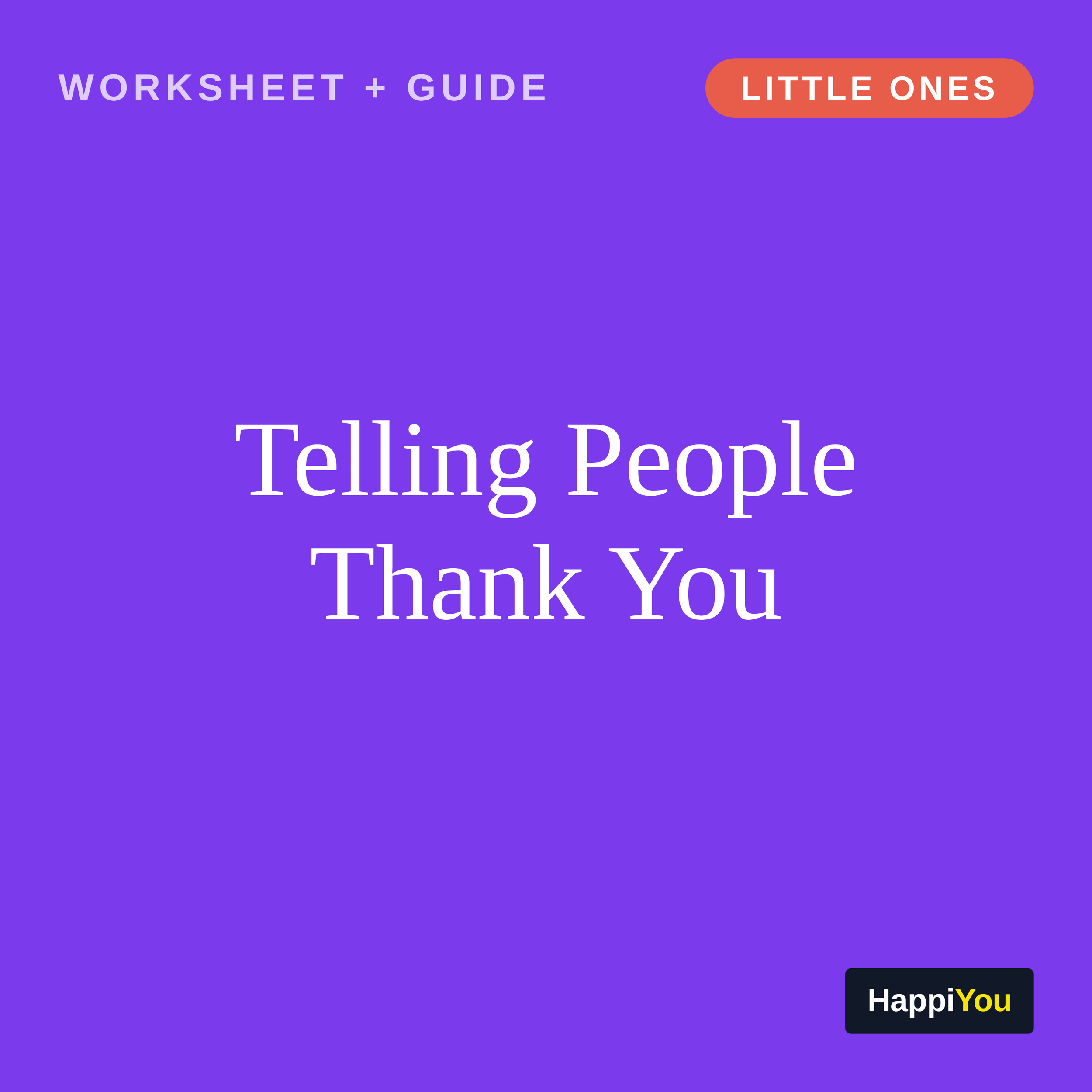 Telling People Thank You