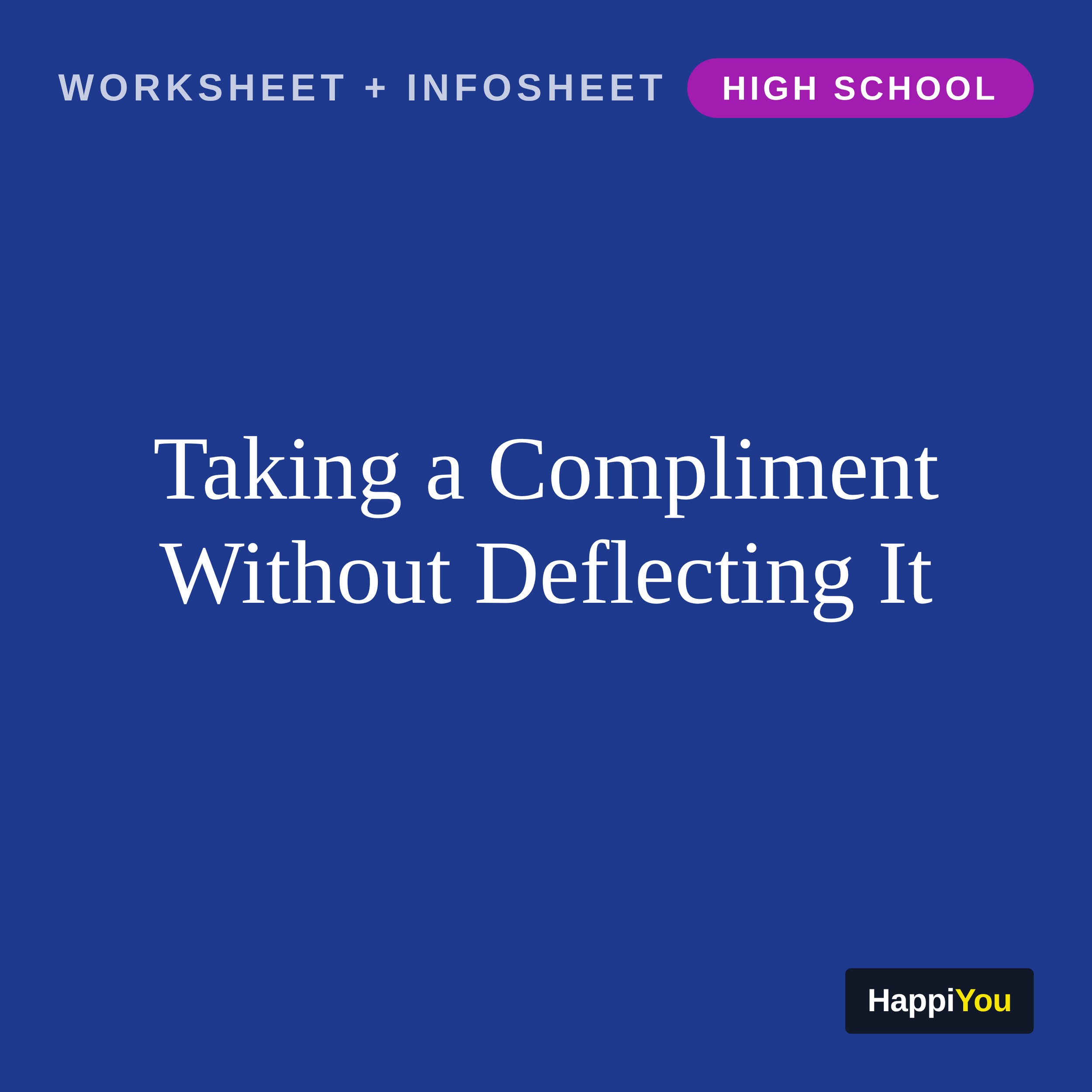 Taking a Compliment Without Deflecting It