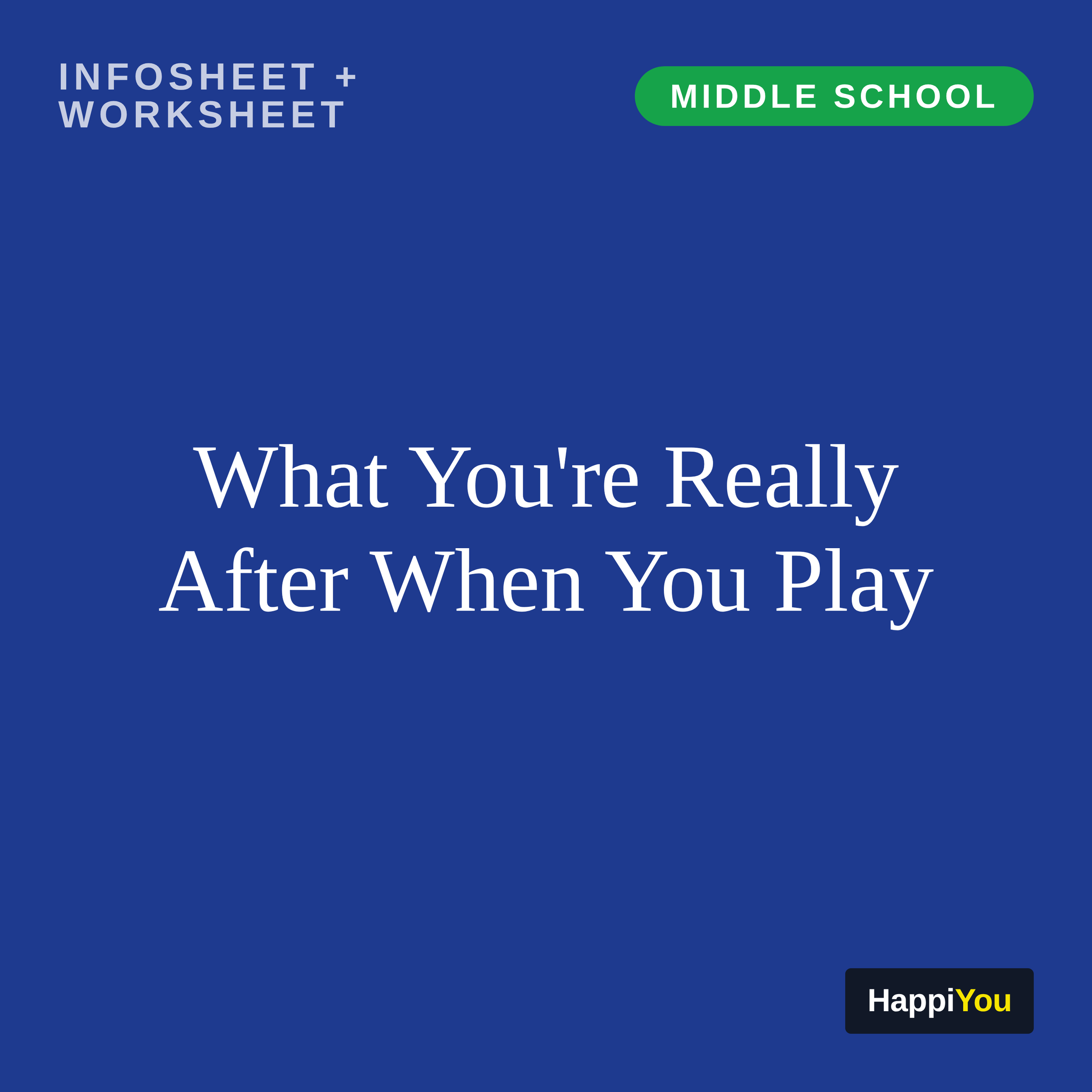 What You're Really After When You Play