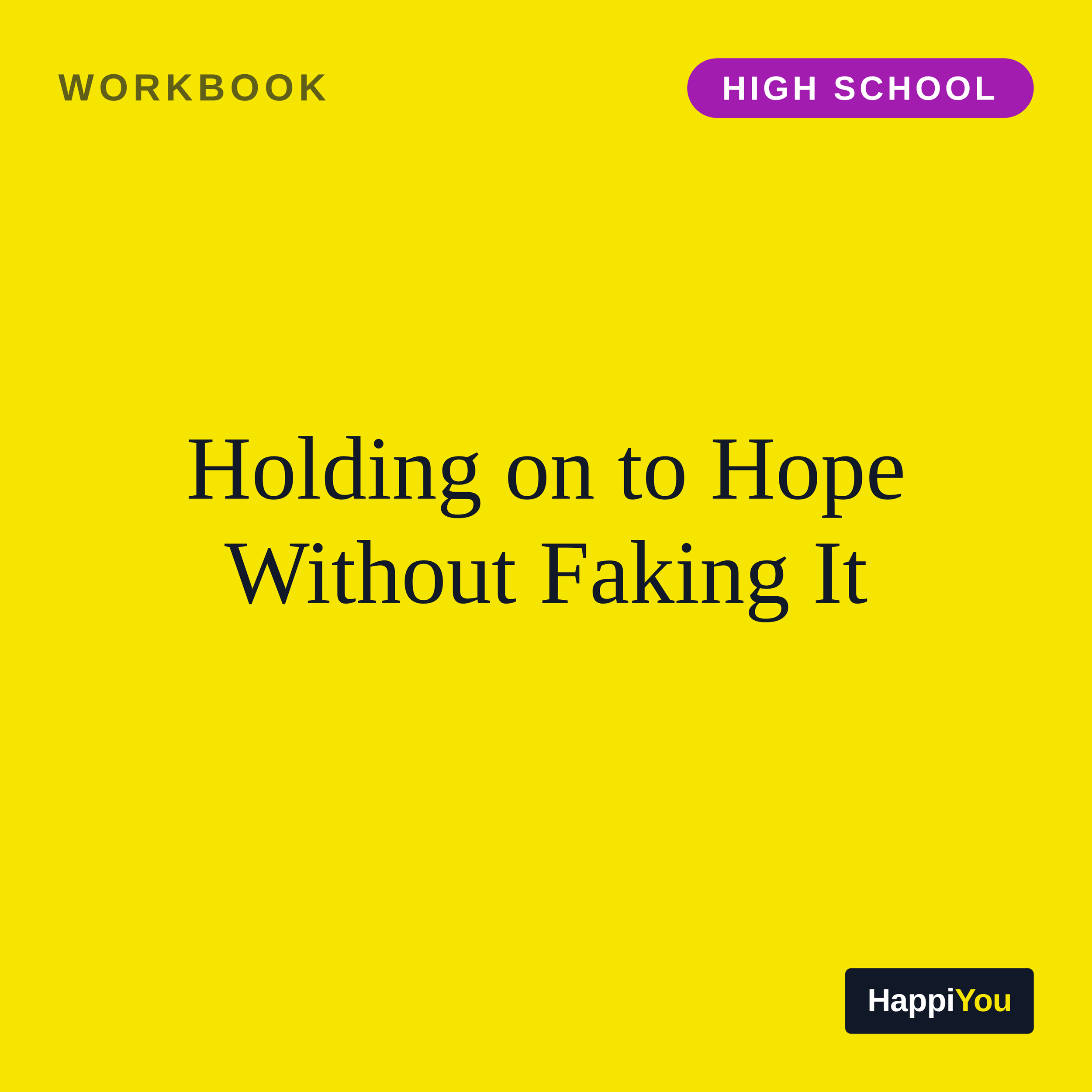 Holding on to Hope Without Faking It