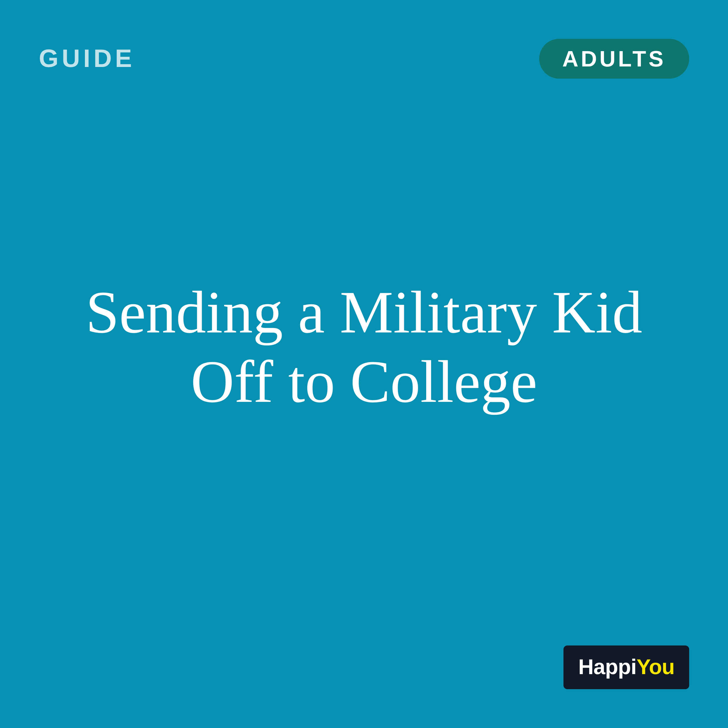 Sending a Military Kid Off to College
