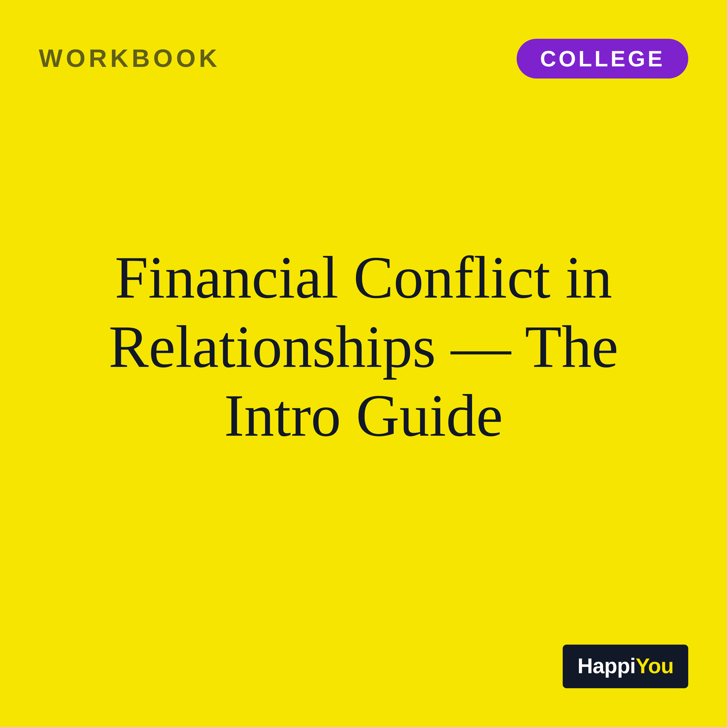 Financial Conflict in Relationships