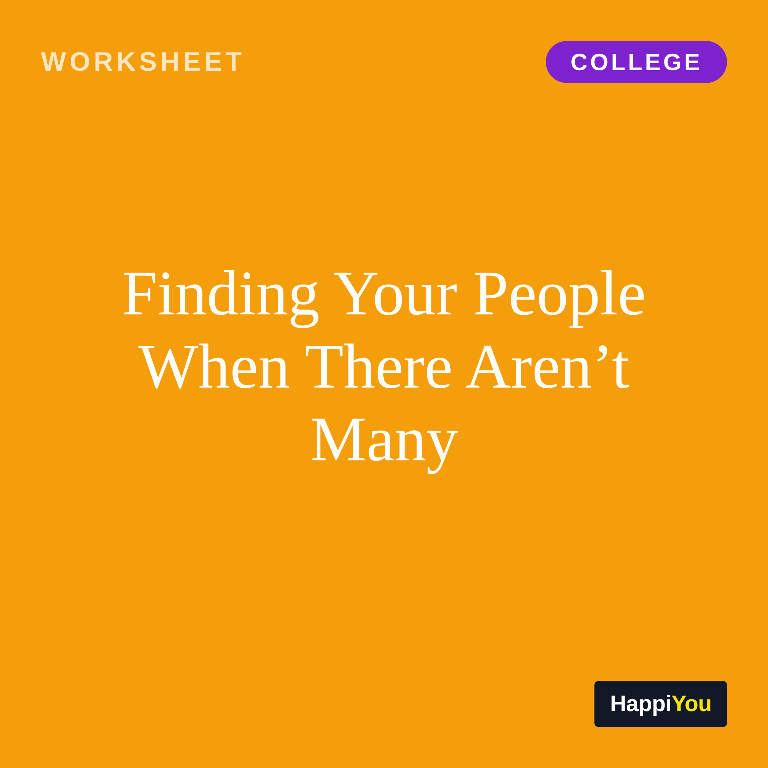 Finding Your People When There Aren’t Many