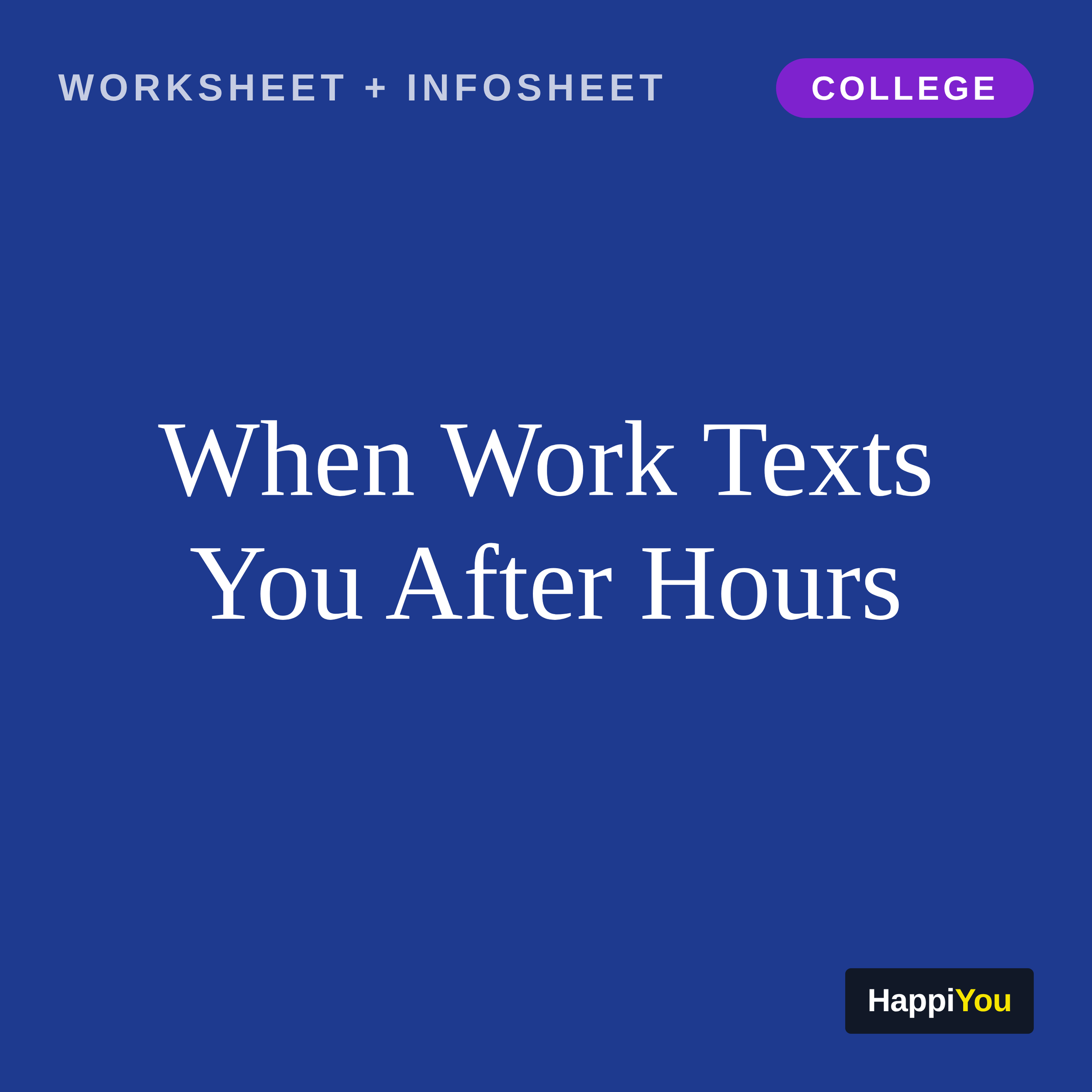 When Work Texts You After Hours
