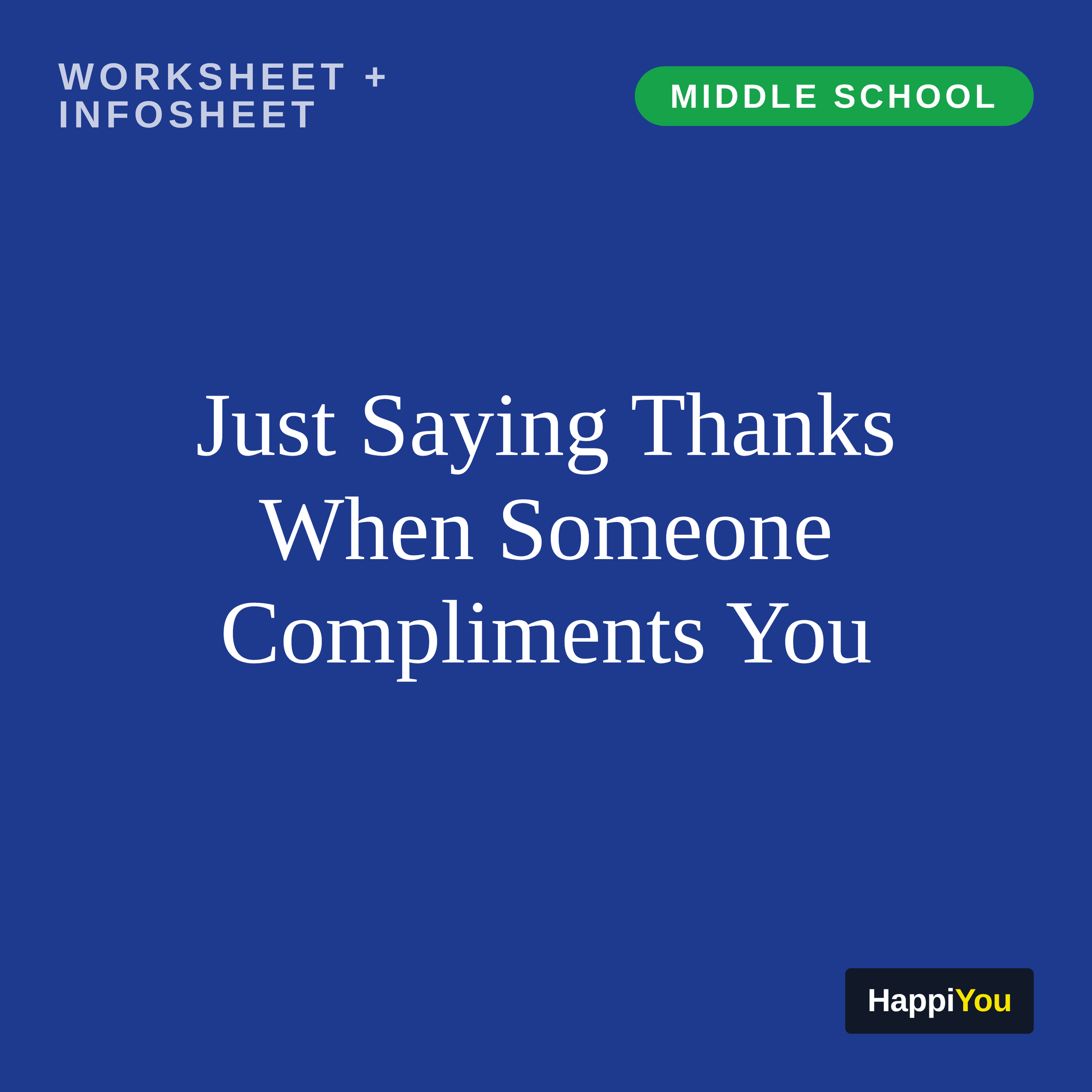 Just Saying Thanks When Someone Compliments You
