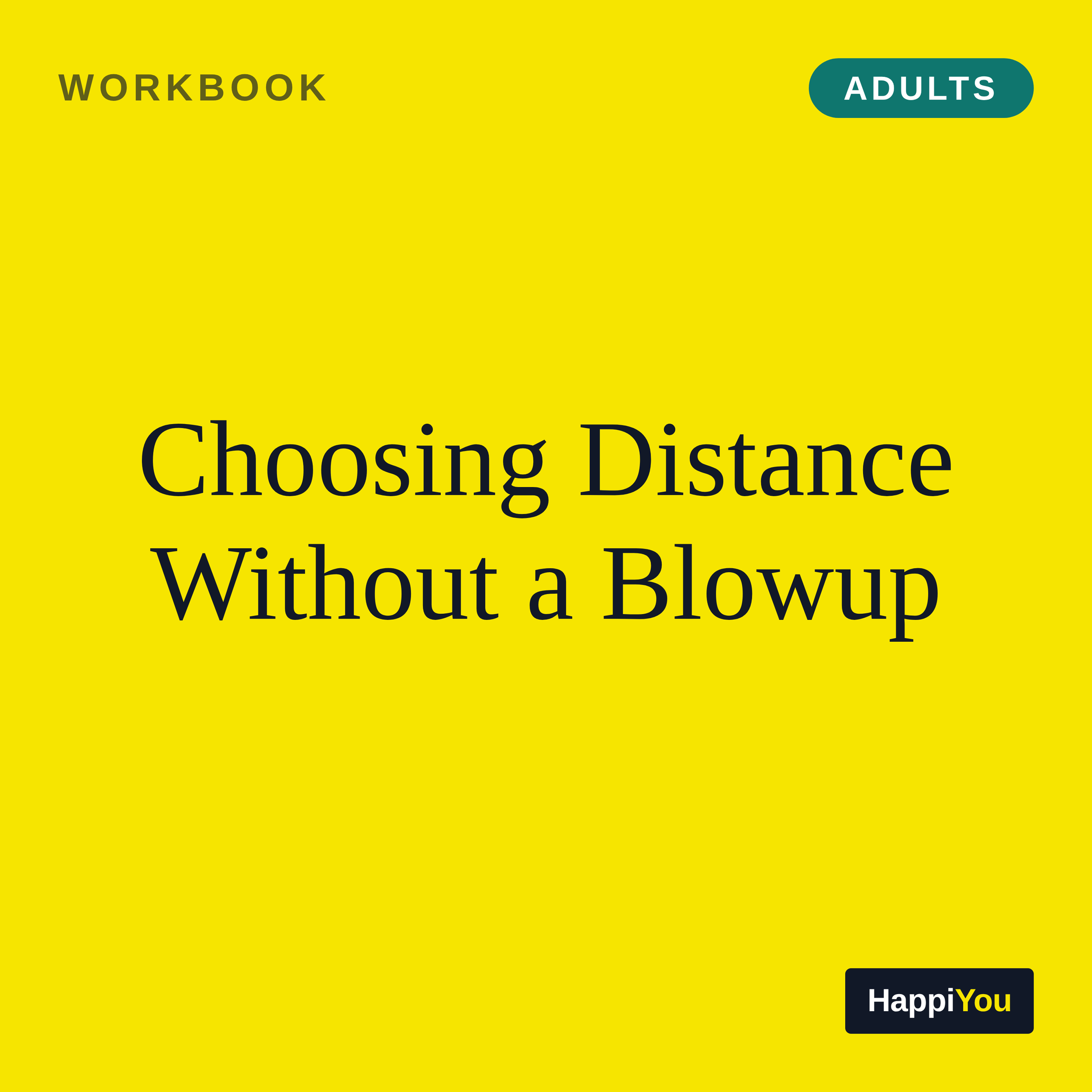 Choosing Distance Without a Blowup