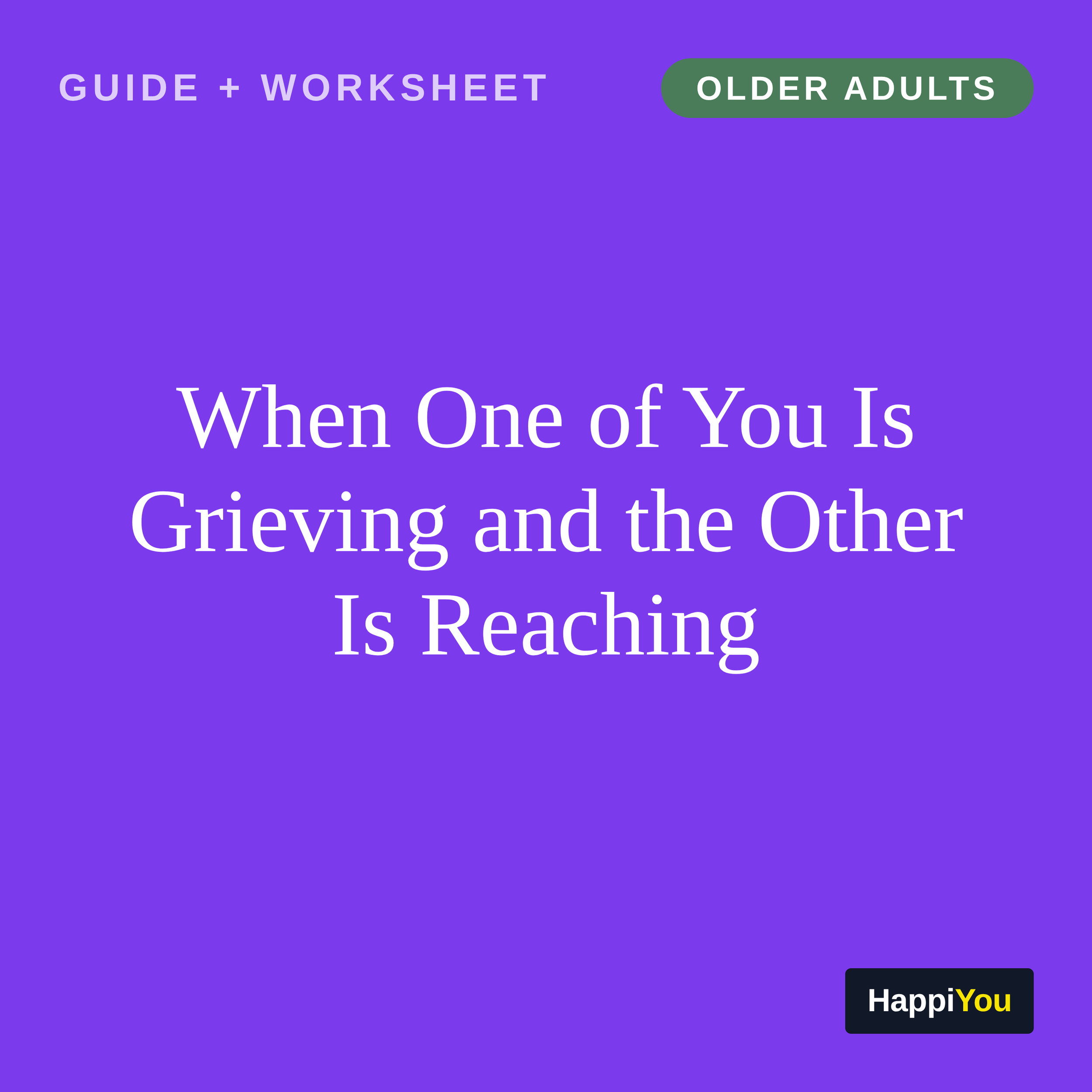 When One of You Is Grieving and the Other Is Reaching