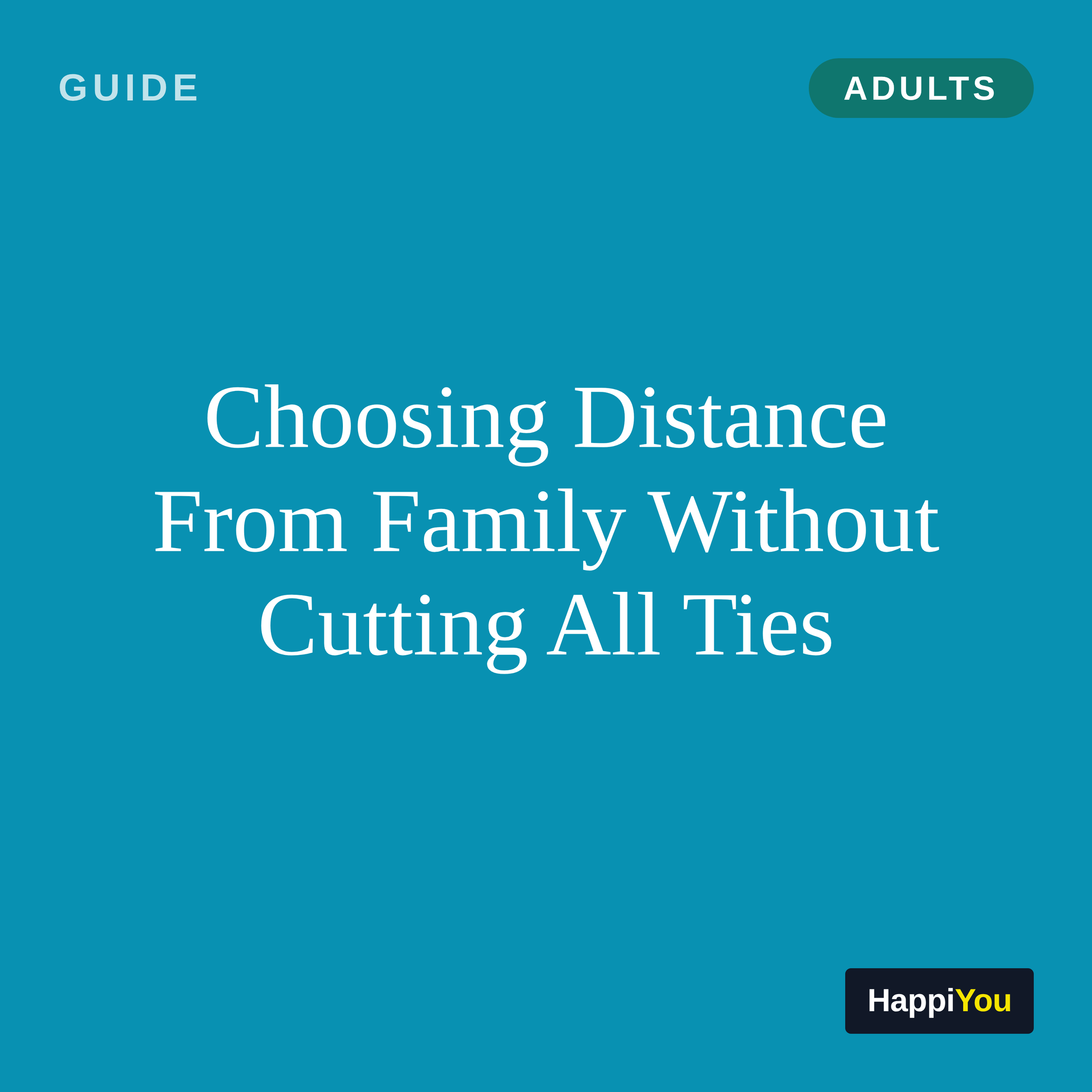 Choosing Distance from Family Without Cutting All Ties