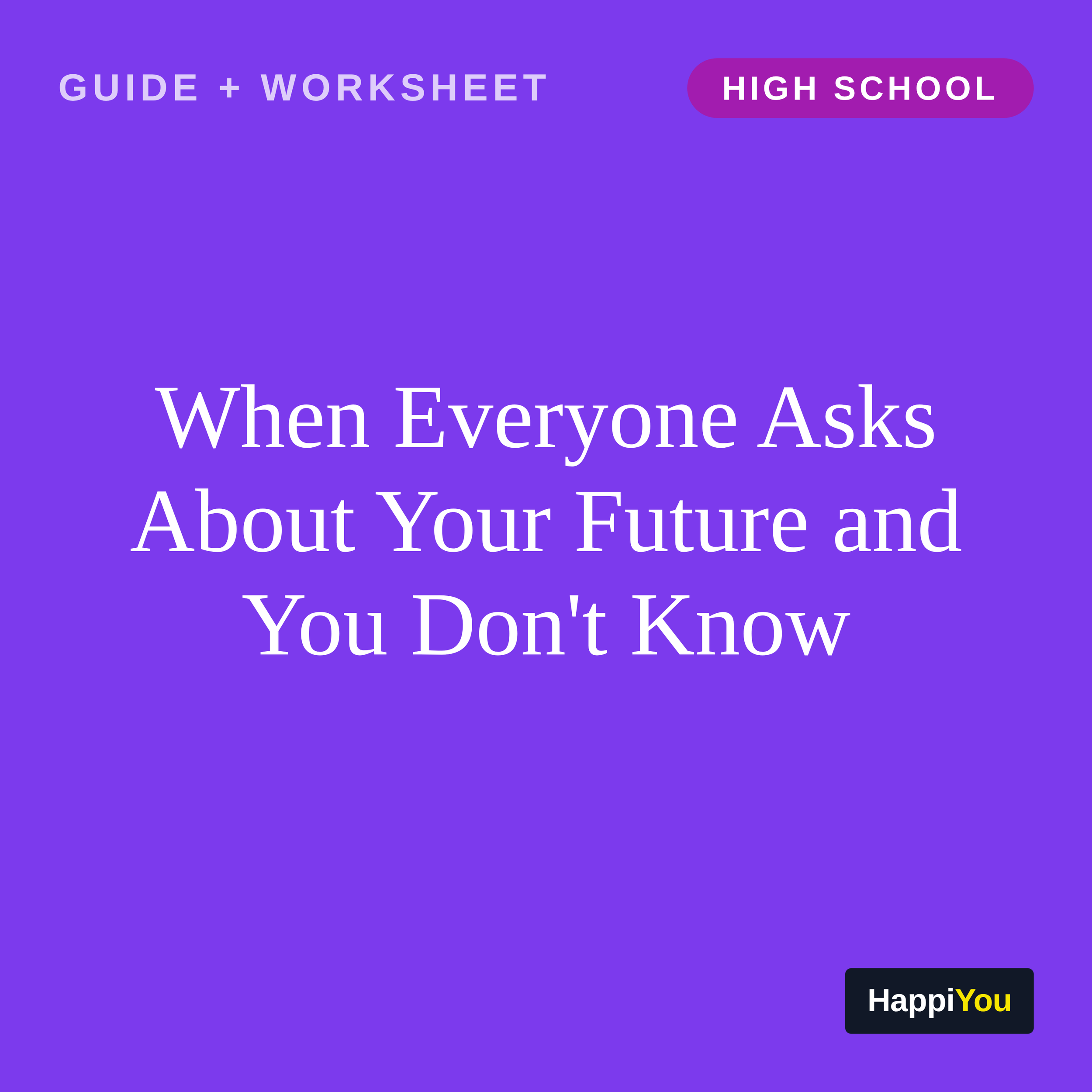 When Everyone Asks About Your Future and You Don't Know