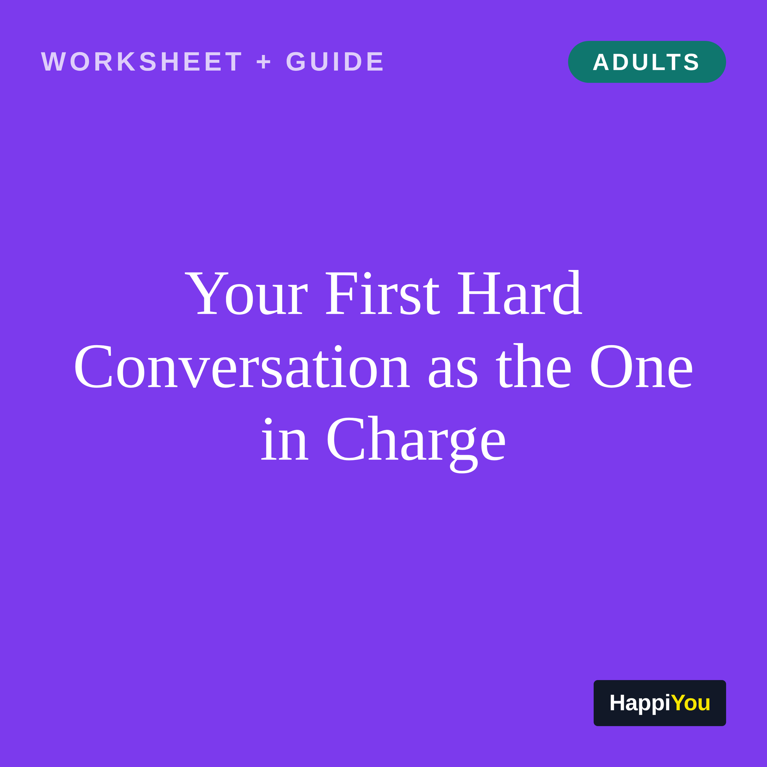 Your First Hard Conversation as the One in Charge