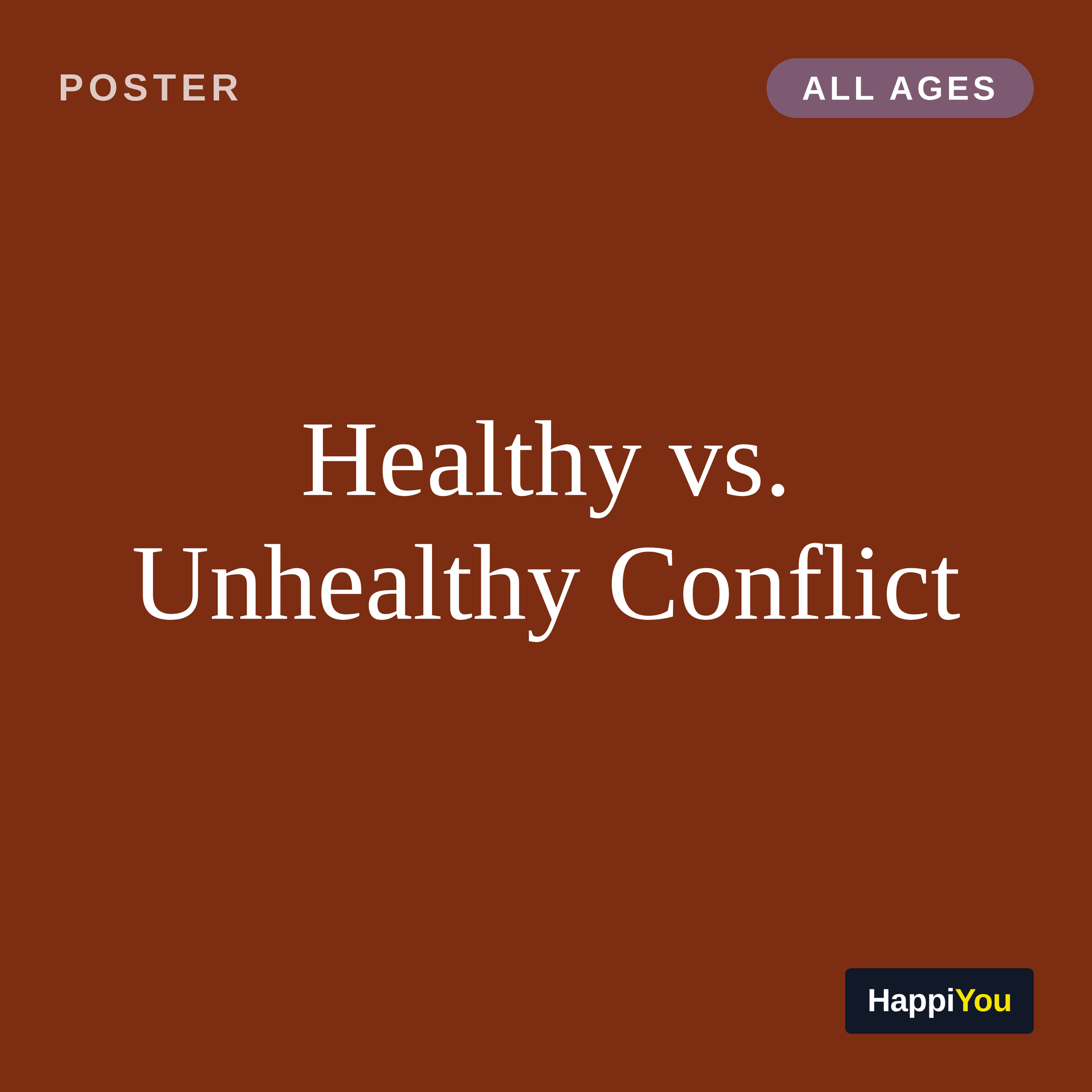 Healthy vs. Unhealthy Conflict
