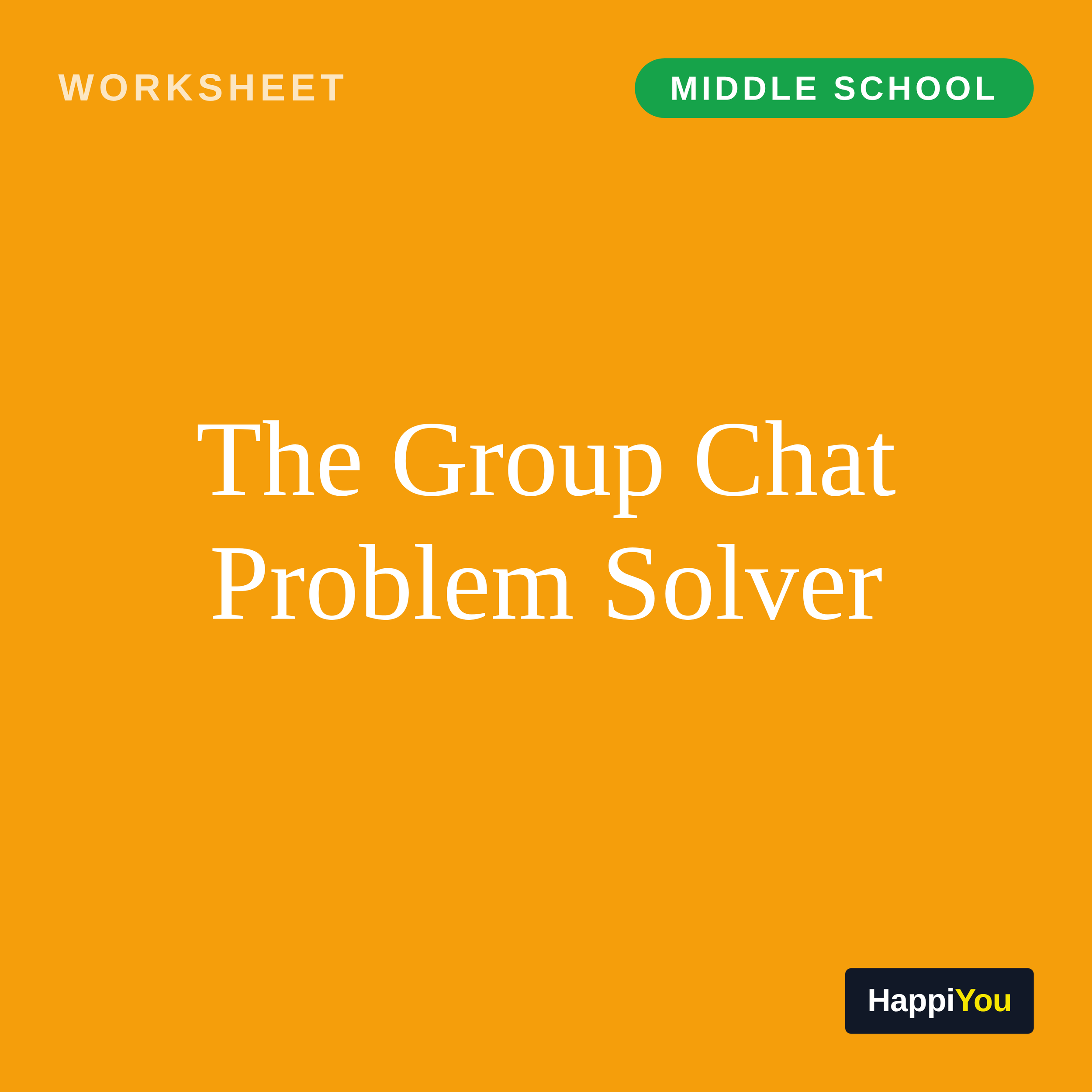The Group Chat Problem Solver