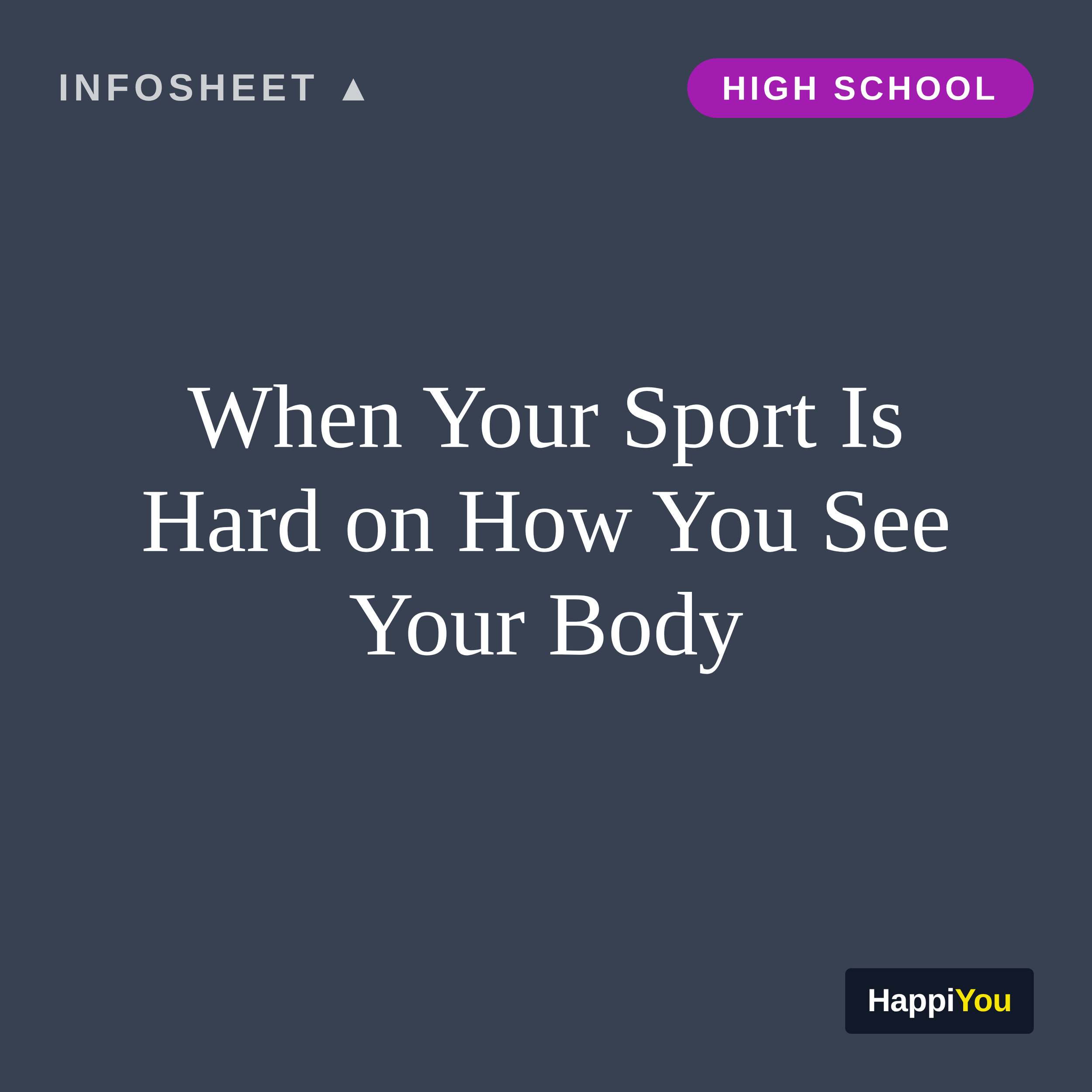 When Your Sport Is Hard on How You See Your Body
