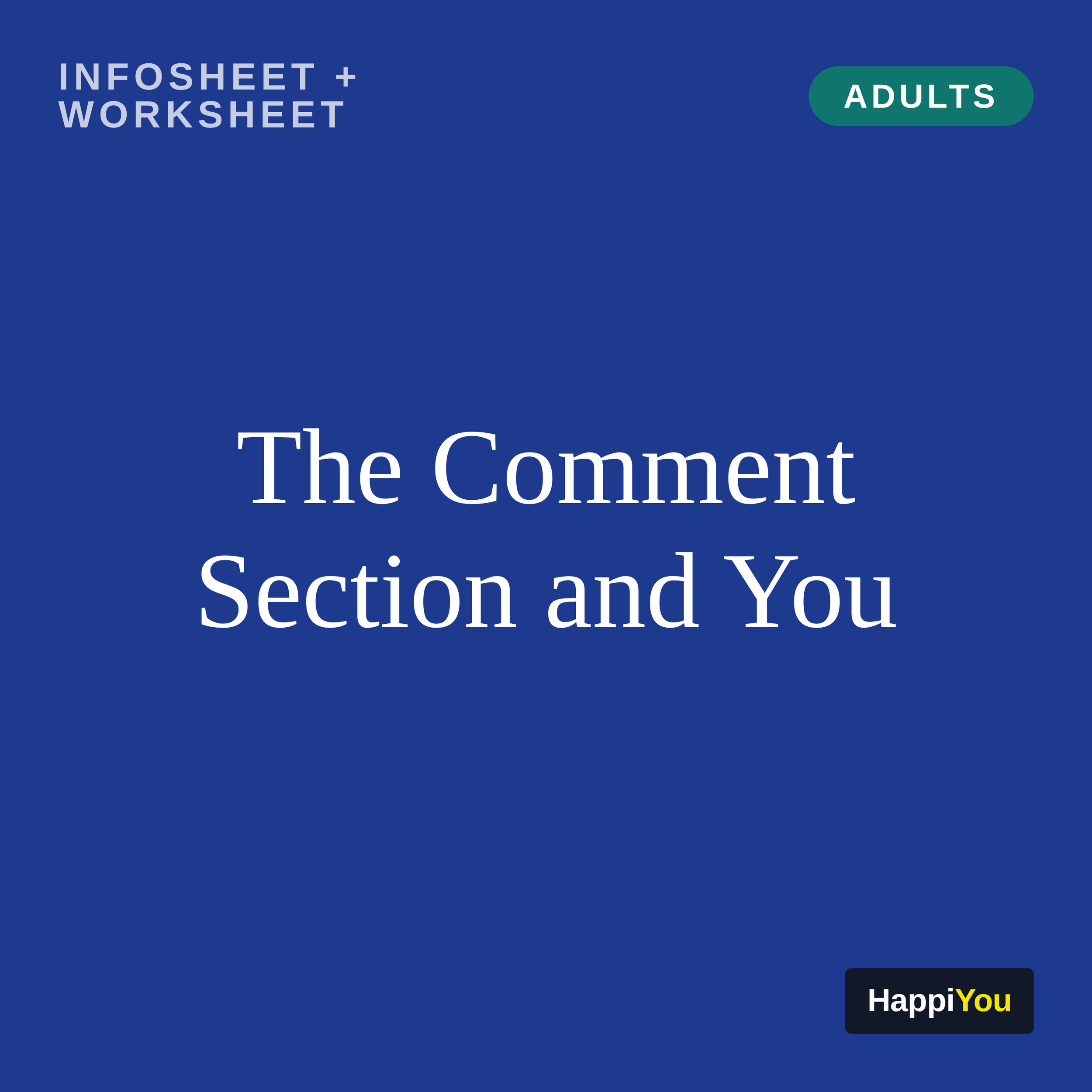 The Comment Section and You