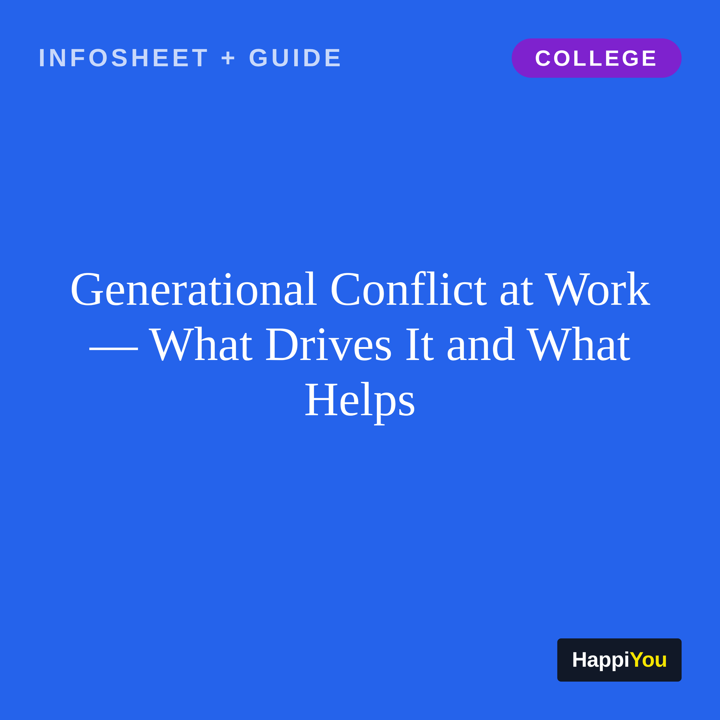 Generational Conflict at Work