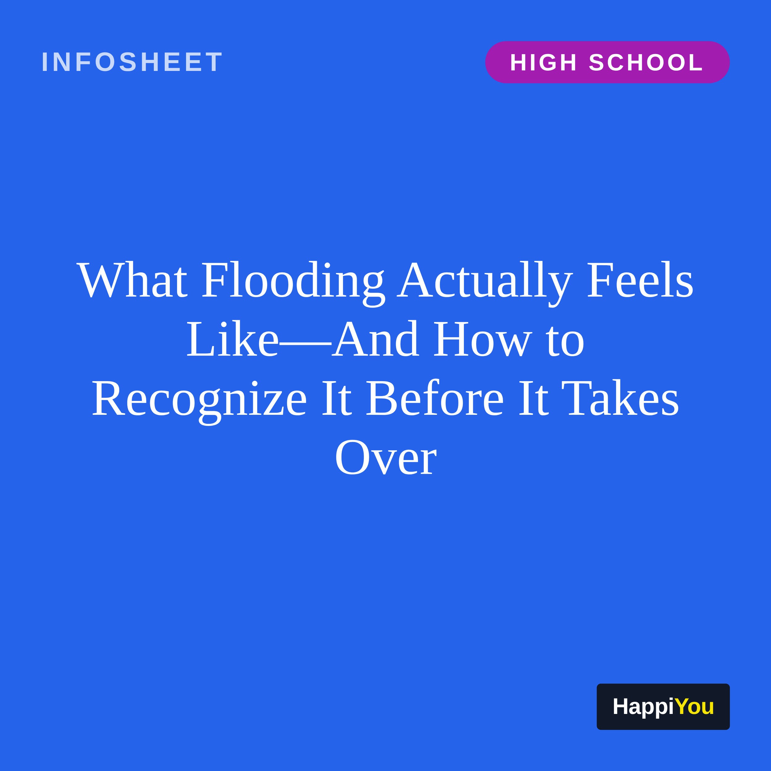 What Flooding Actually Feels Like