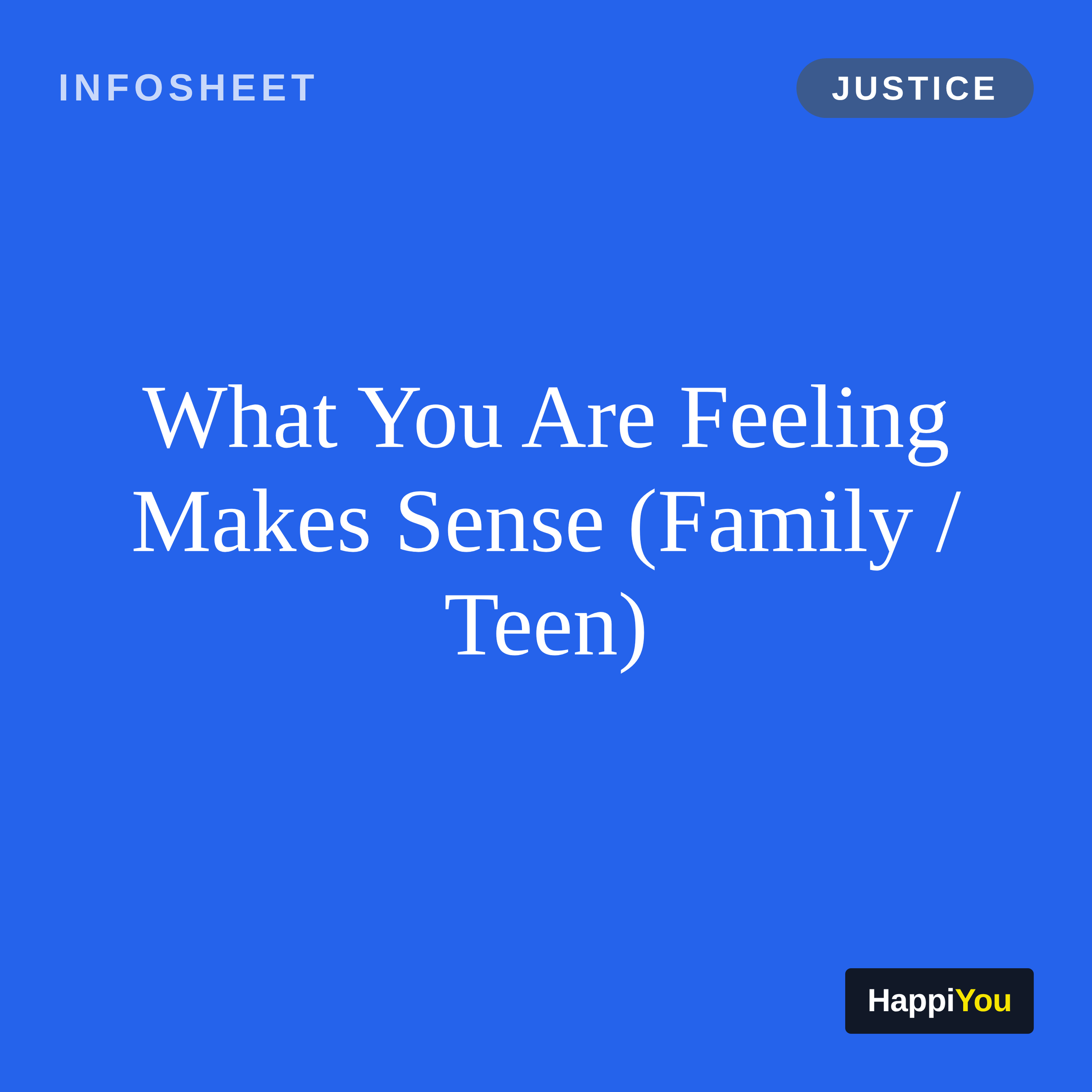 What You Are Feeling Makes Sense