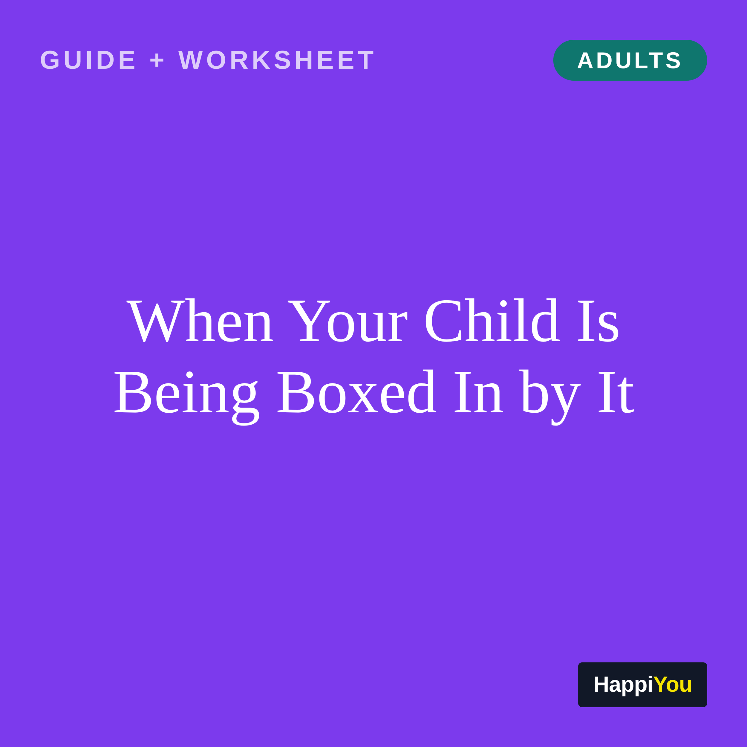 When Your Child Is Being Boxed In by It