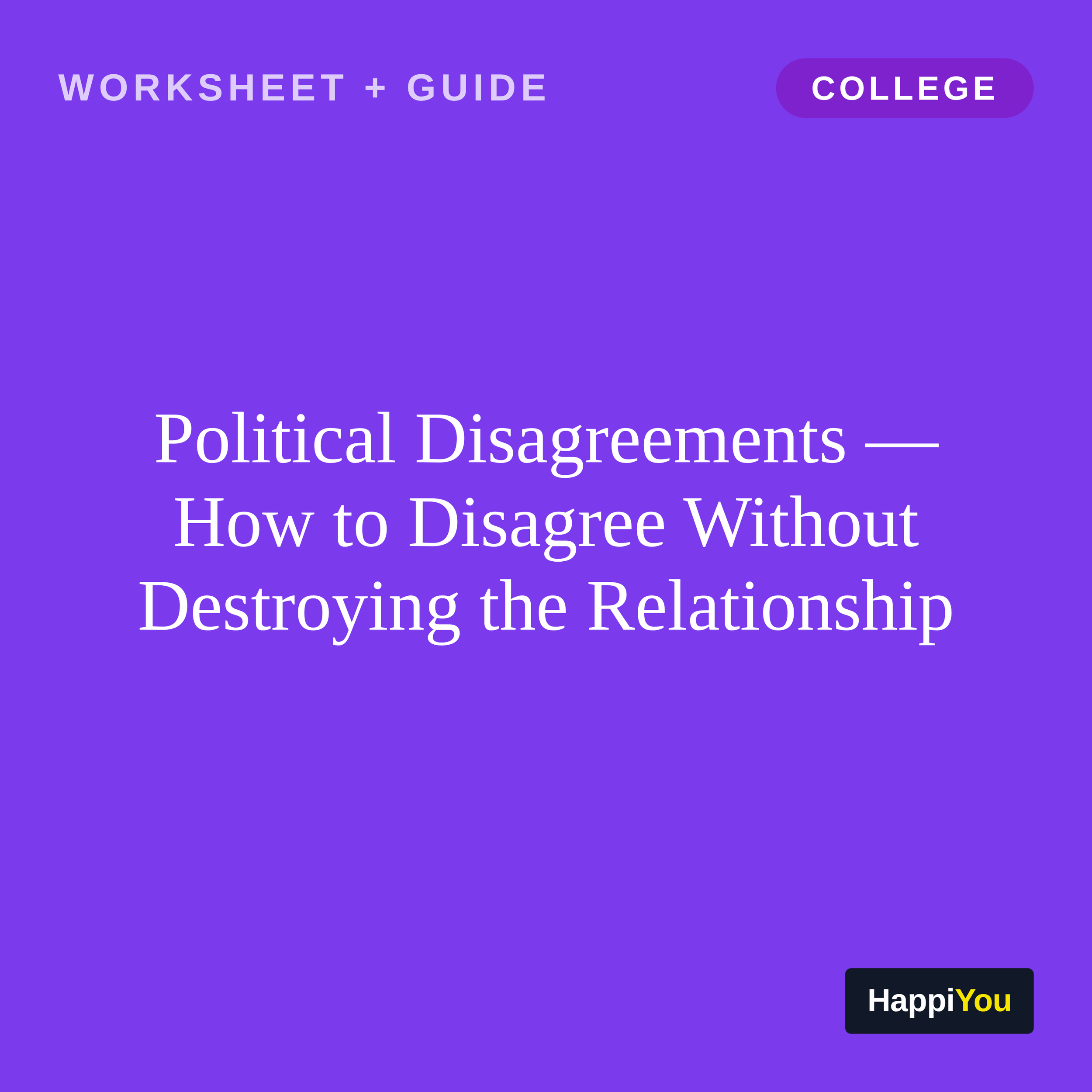 Political Disagreements