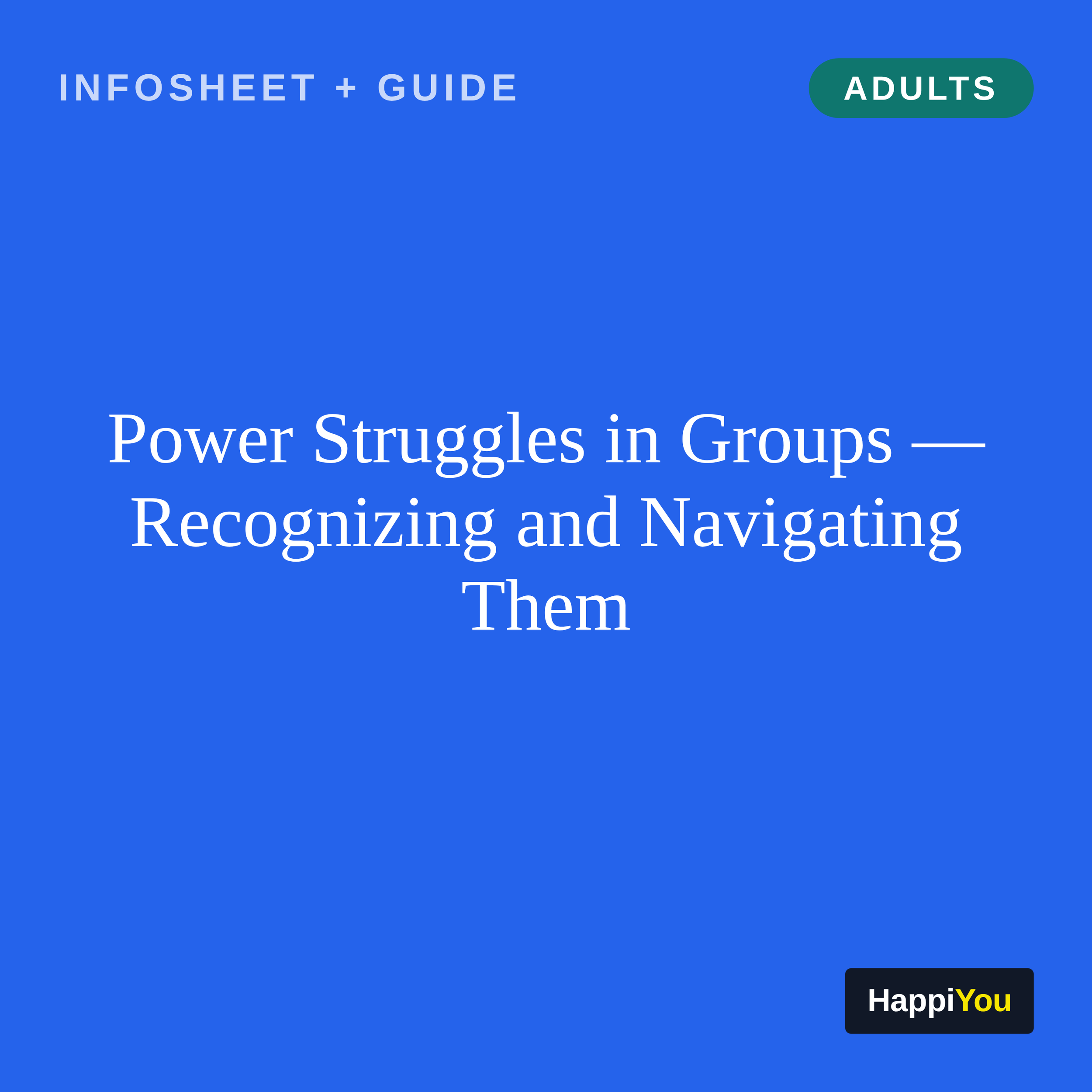 Power Struggles in Groups