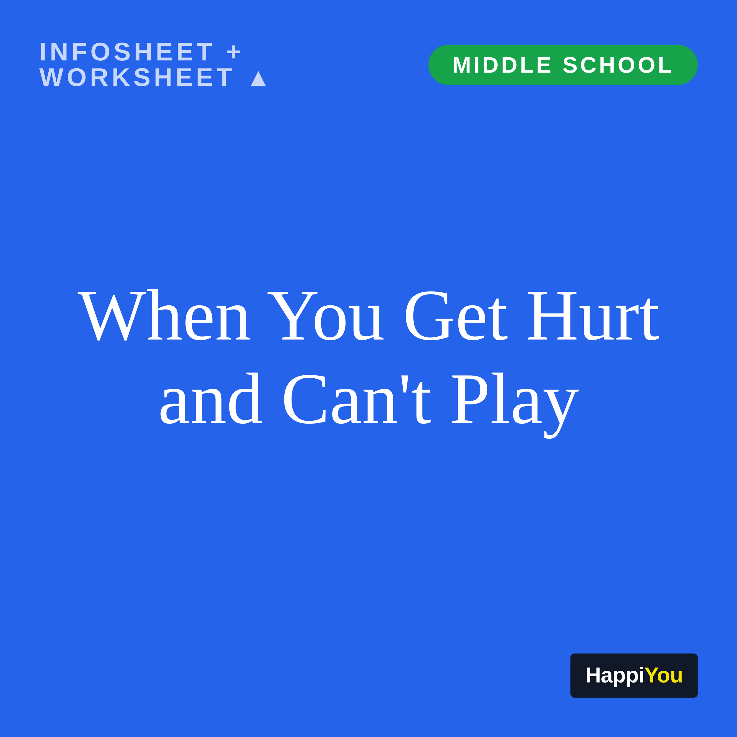 When You Get Hurt and Can’t Play