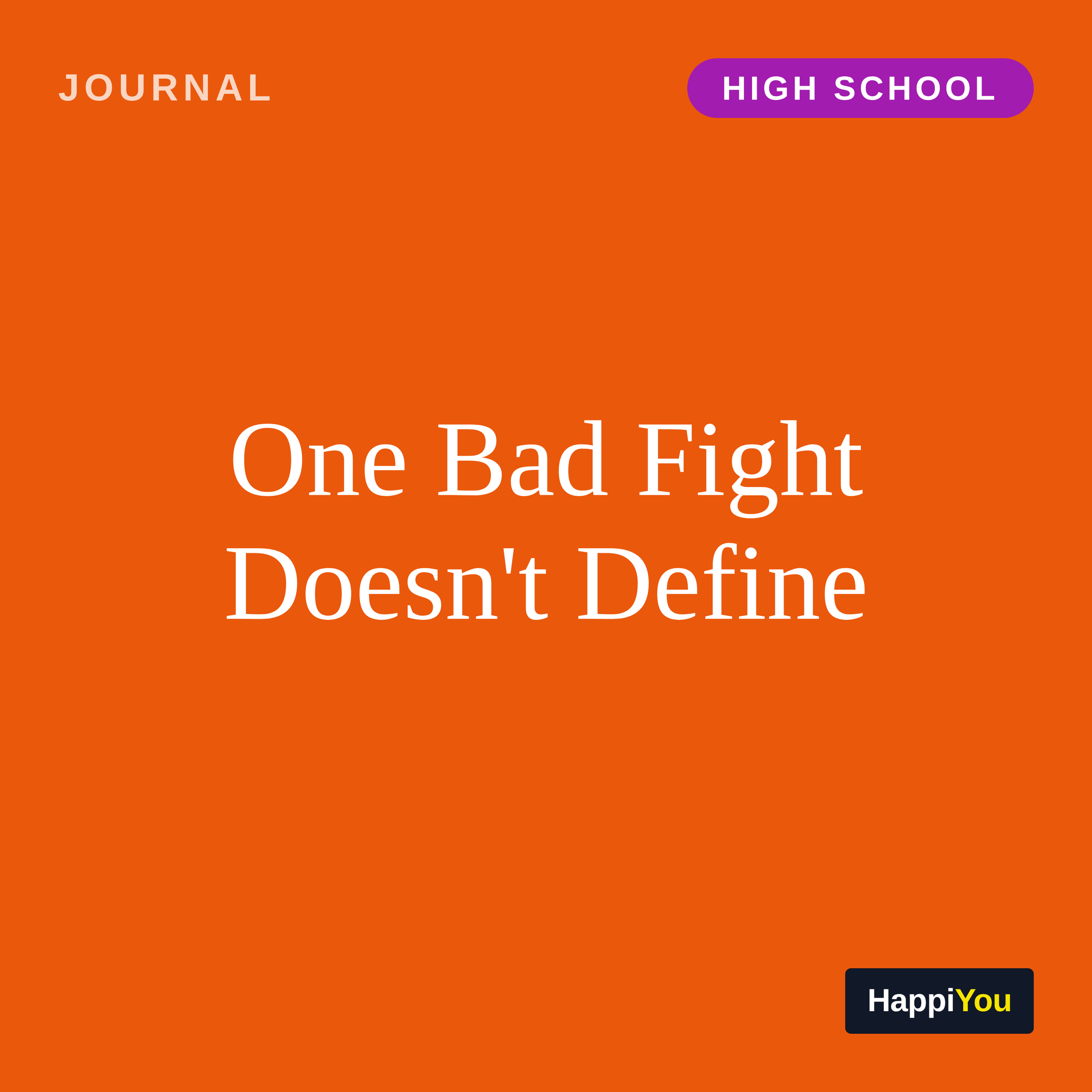 You Are Not Your Worst Conflict Moment