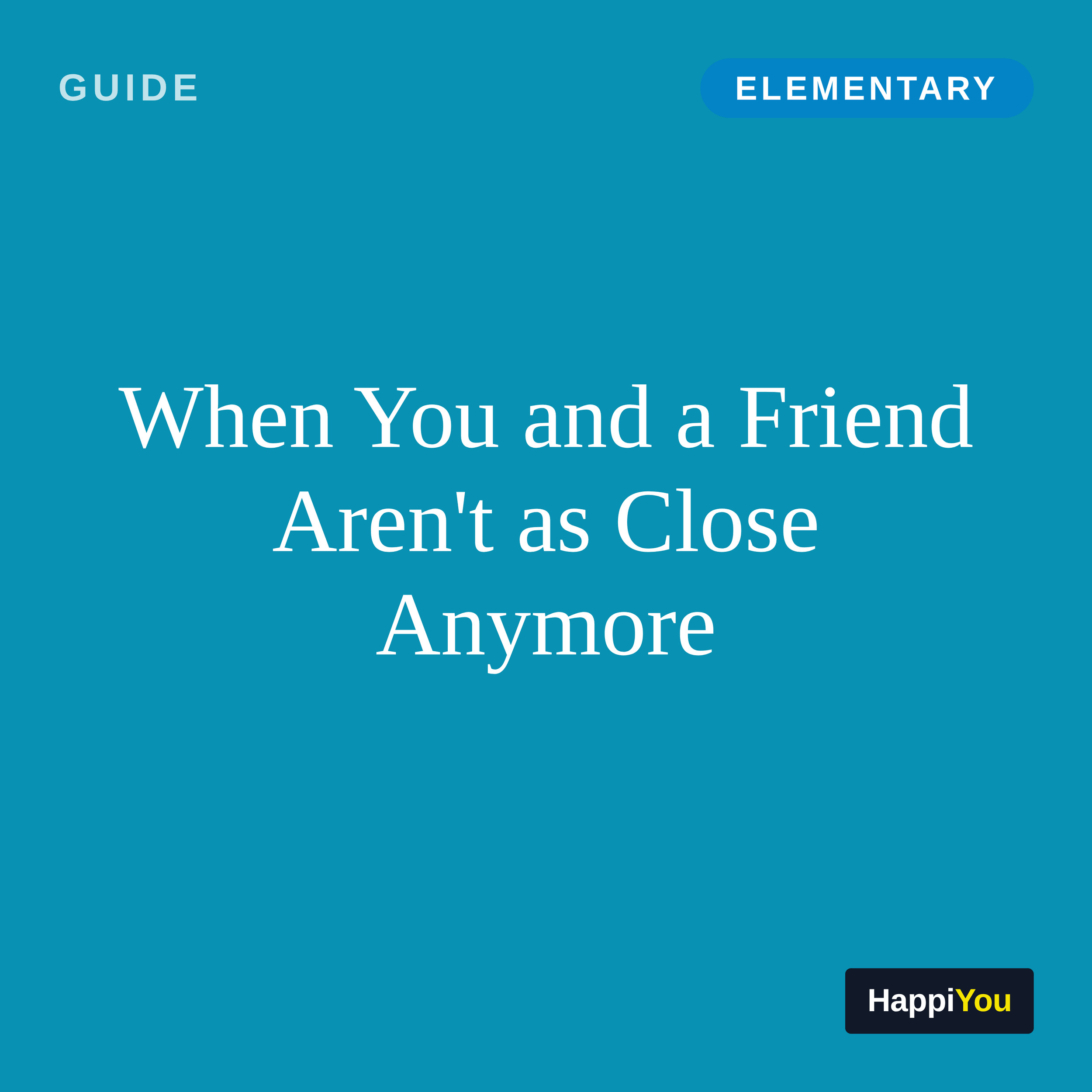 When Friendships Drift