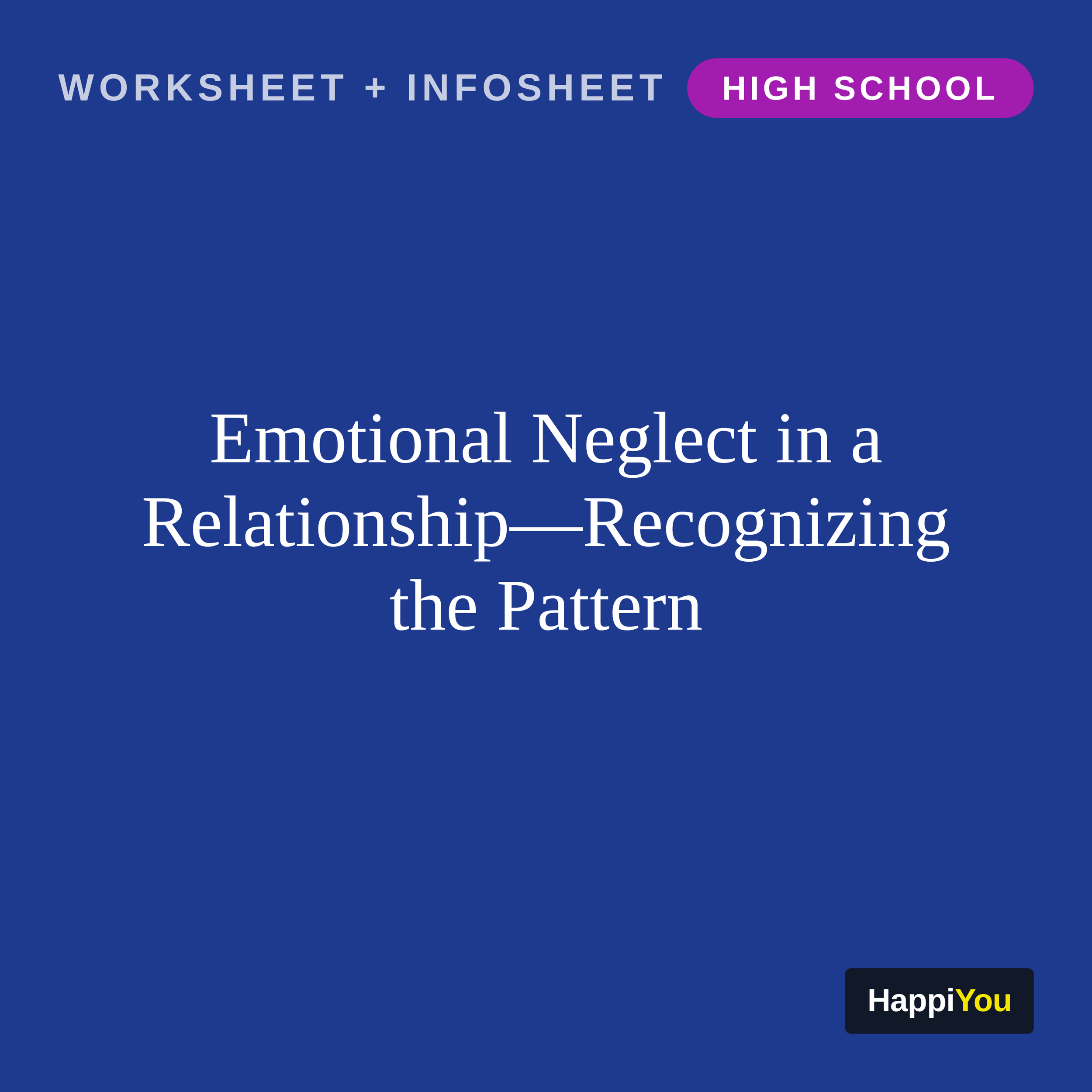 Emotional Neglect in a Relationship