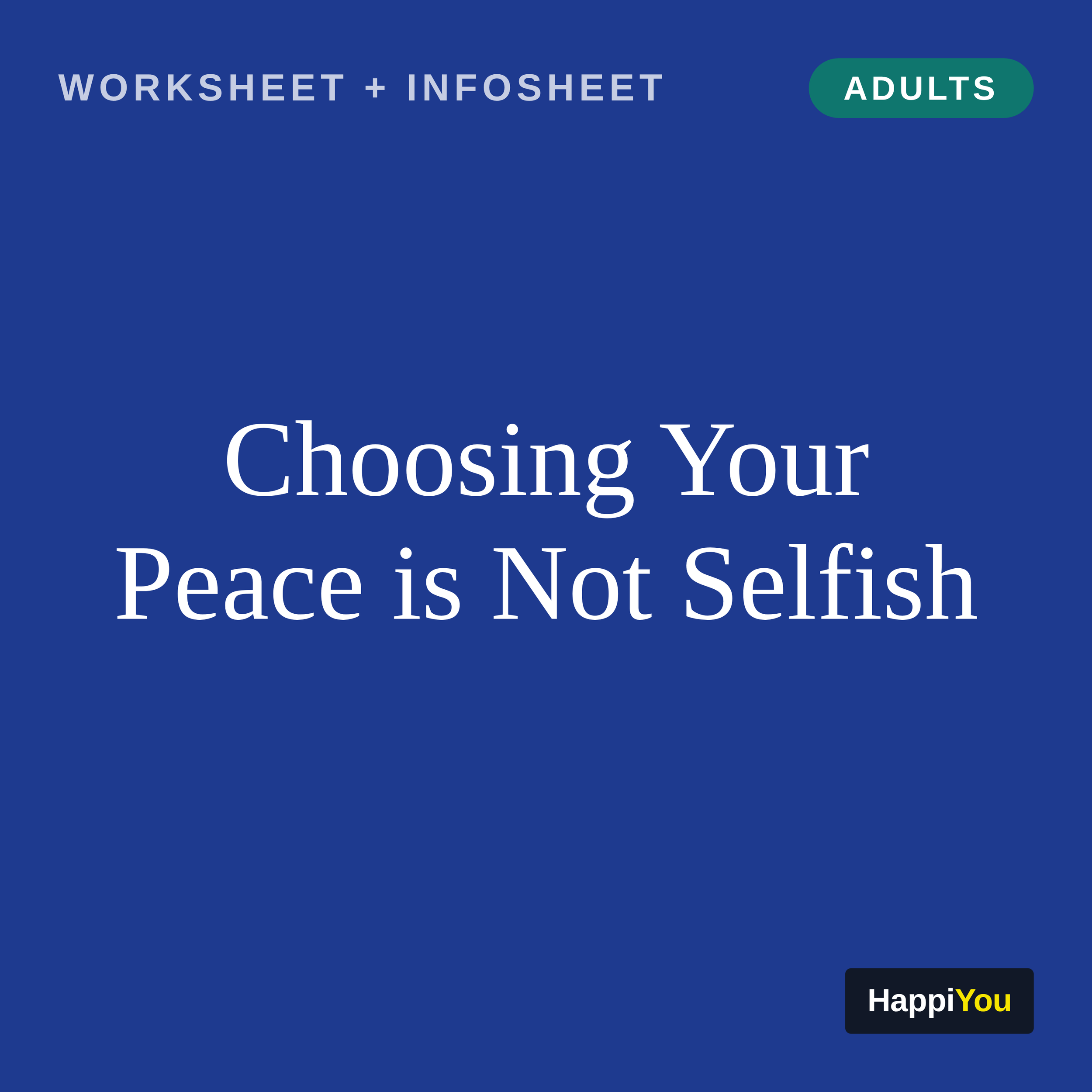 Choosing Your Peace Is Not Selfish