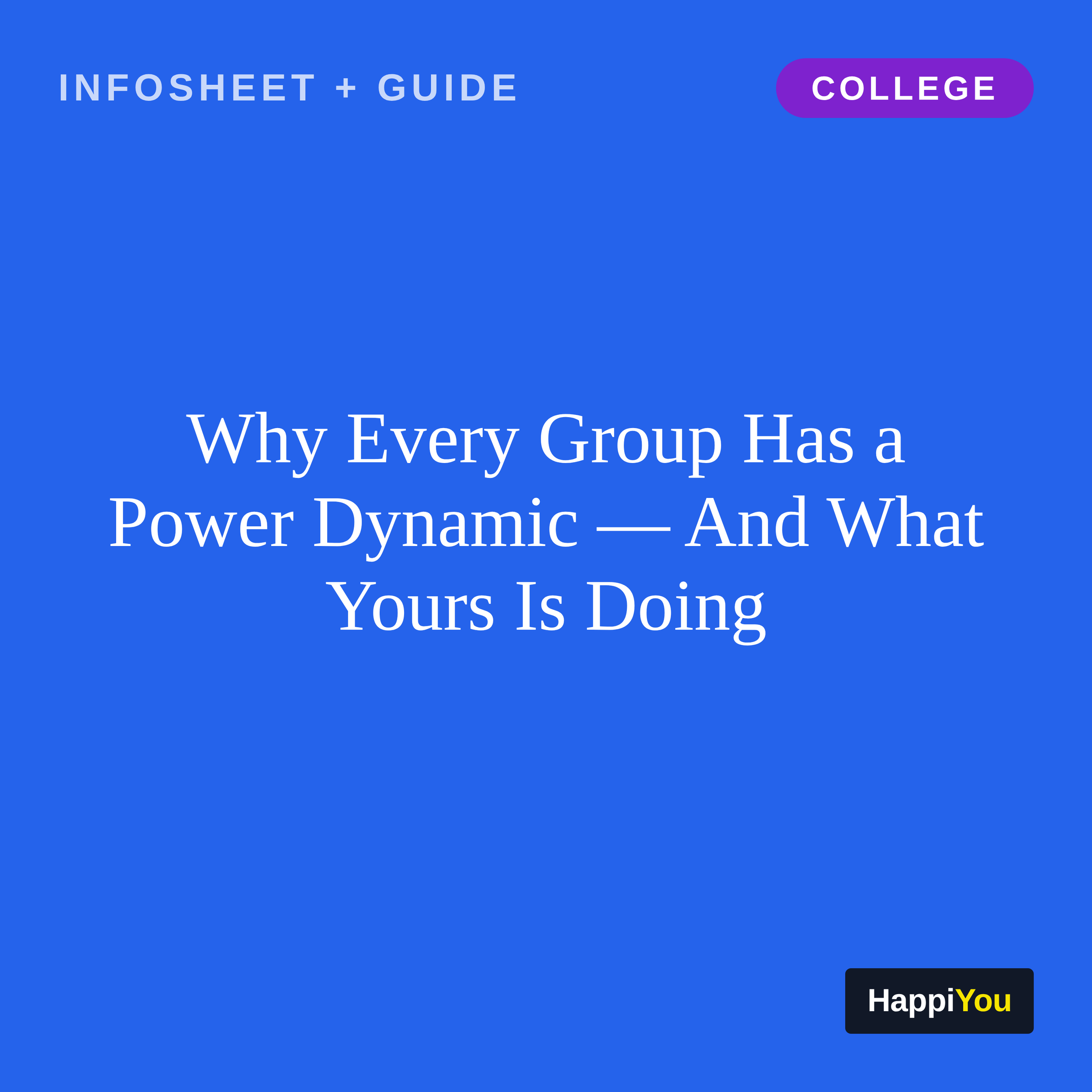 Power Struggles in Groups