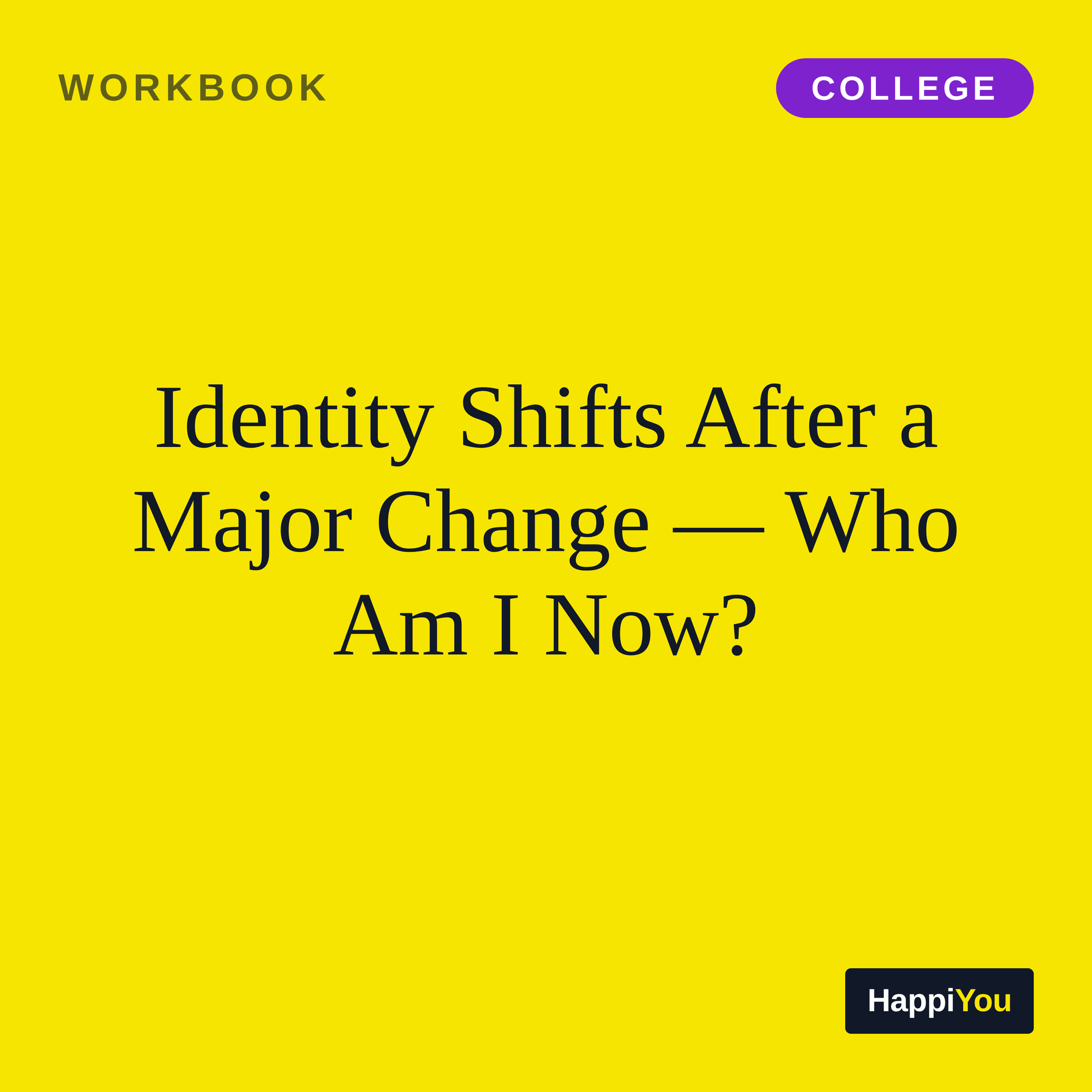 Identity Shifts After a Major Change