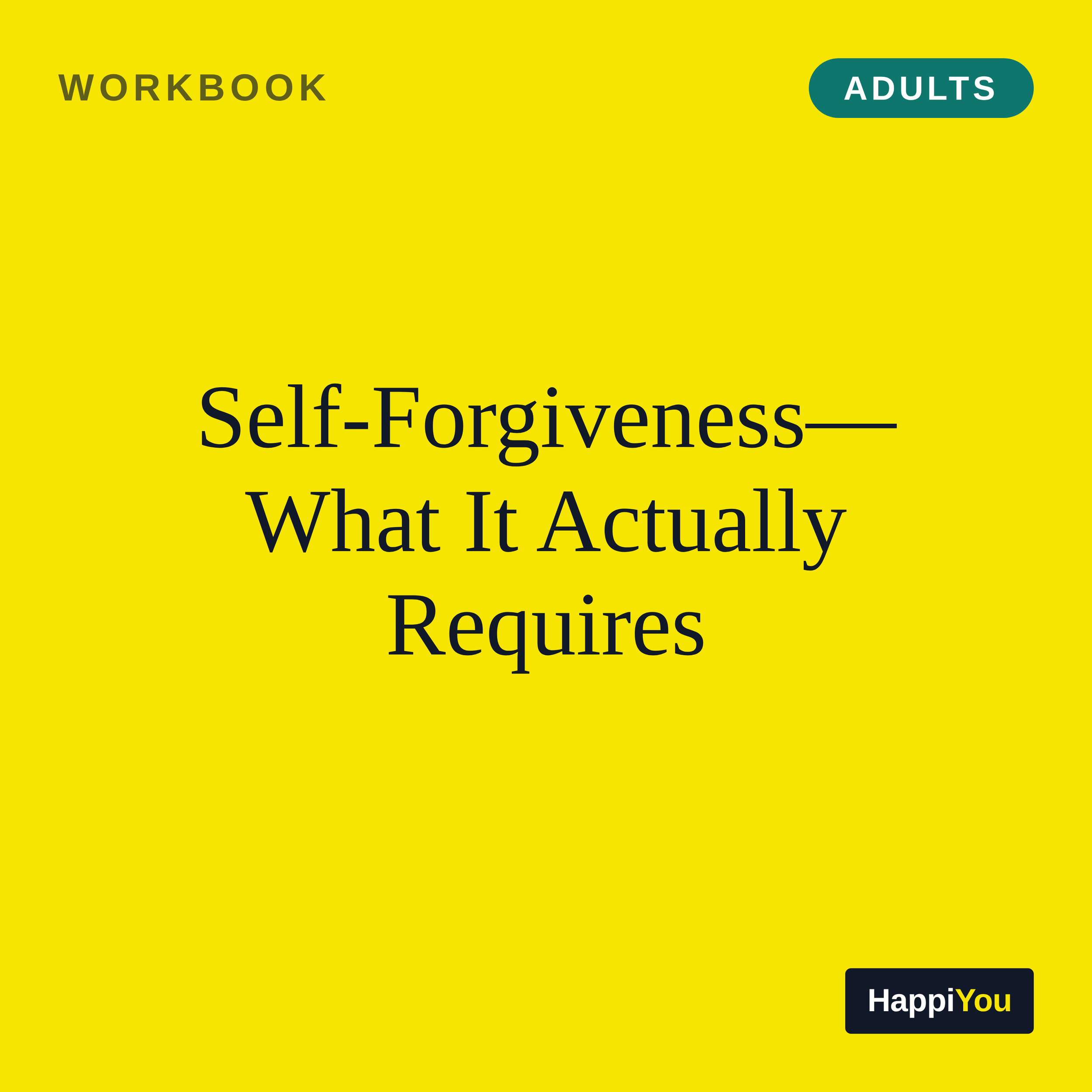 Self-forgiveness